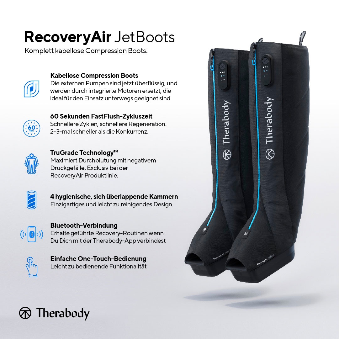 Therabody Massagegerät »RecoveryAir JetBoots Kompressions-Stiefel Large«