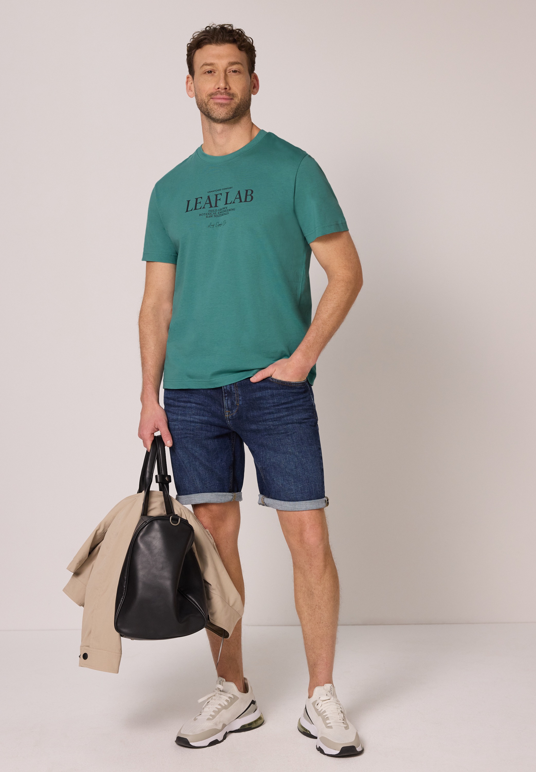 STREET ONE MEN T-Shirt aus reiner Baumwolle