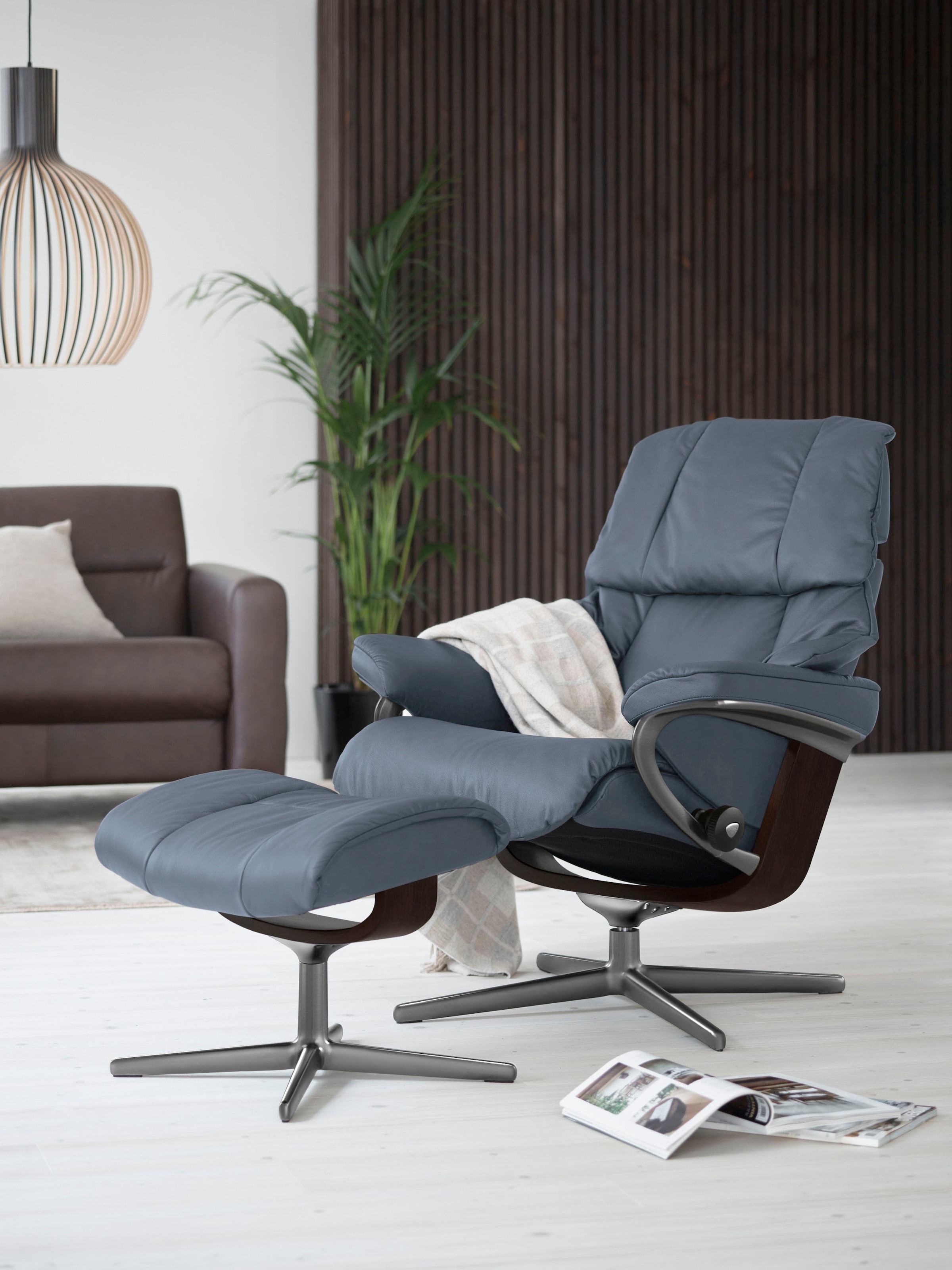 Stressless "Reno" mit Cross Base, Größe S, M & L, Holzakzent Braun günstig online kaufen