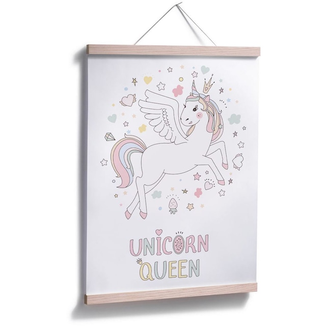 mit (1 Einhorn Wandbild, bestellen | BAUR Poster, Kinder, »Magisches Krone«, Poster St.), Wall-Art Bild, Wandposter