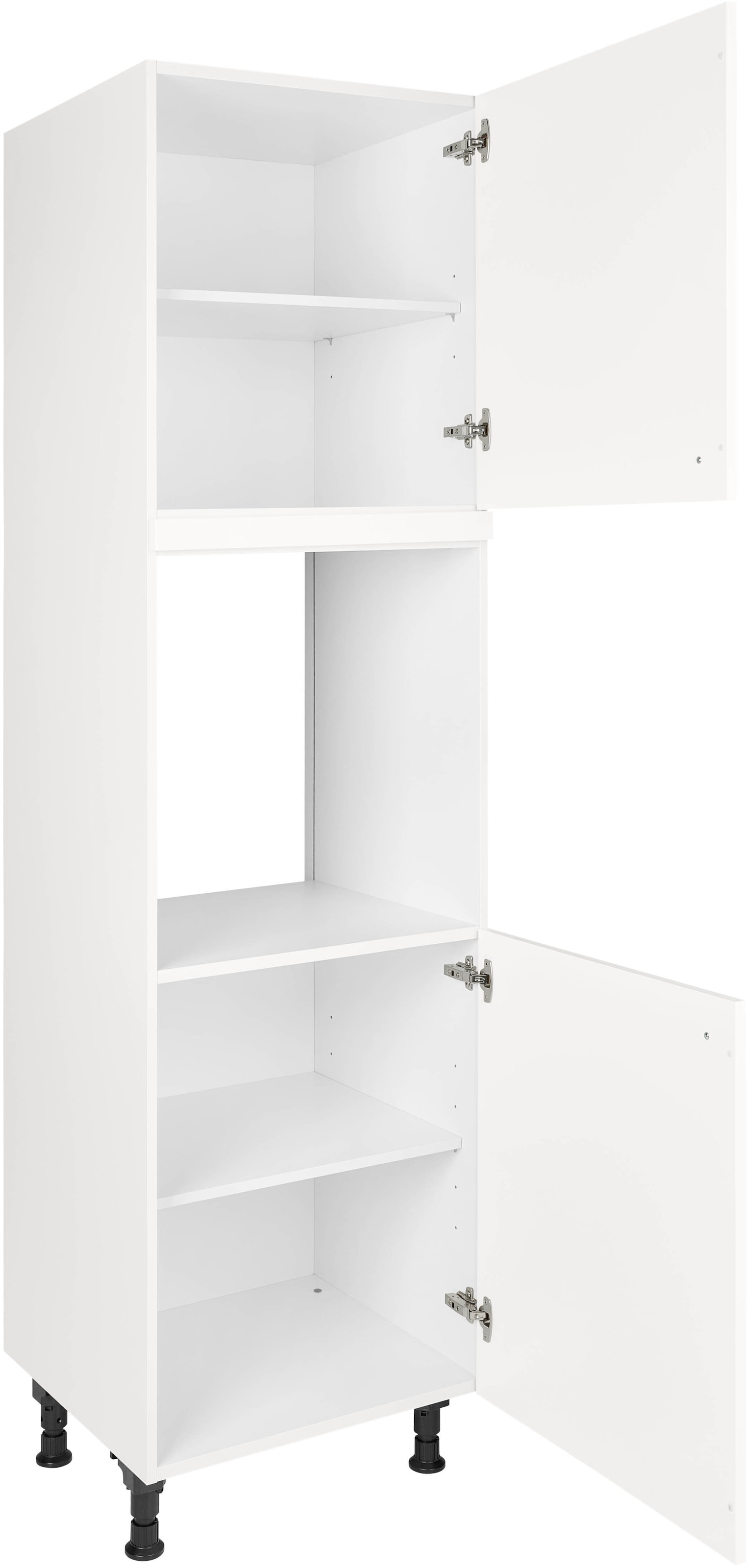 nobilia® Herdumbauschrank »"Cascada", Ausrichtung wählbar, mit zwei zusätzlichen Türen,«, vormontiert, Breite/Höhe: 60/167,8 cm
