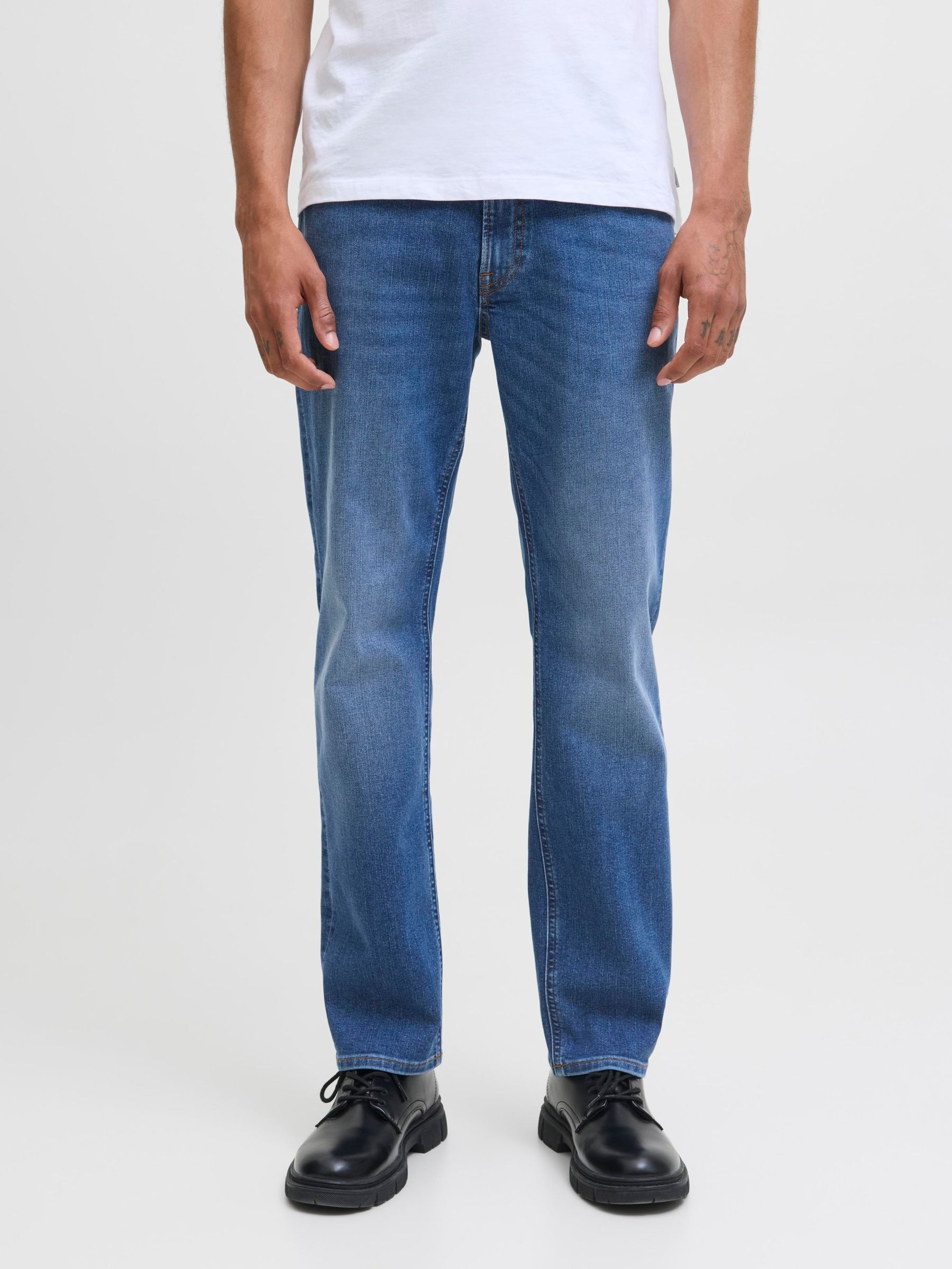 Jack & Jones Straight-Jeans "JJICLARK JJORIGINAL SQ 2" günstig online kaufen