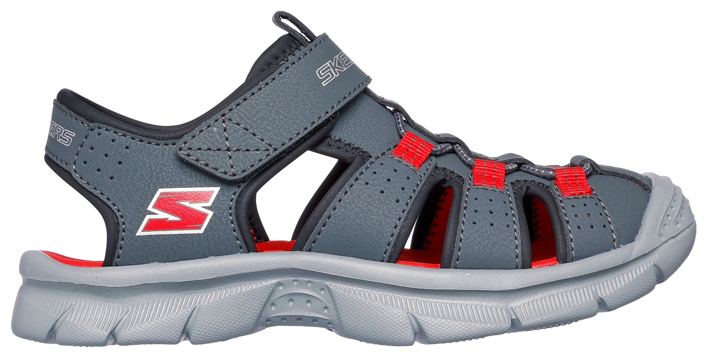 Skechers Sandale »RELIX-VALDEX«, Badesandale mit leichter Laufsohle, Größenschablone zum Download