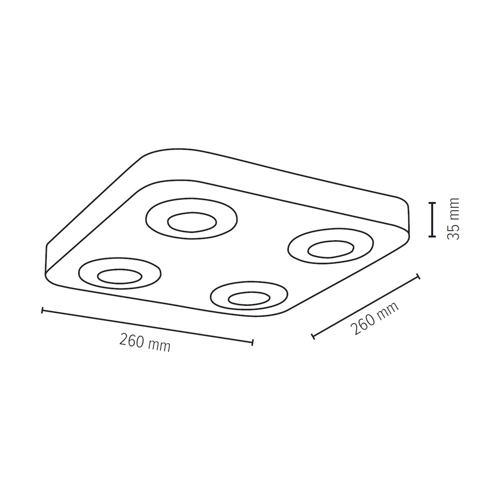 SPOT Light Deckenleuchte »COOL«, 4 flammig-flammig, aus echtem Beton, LED-Module inklusive, Handgemacht, Made in EU