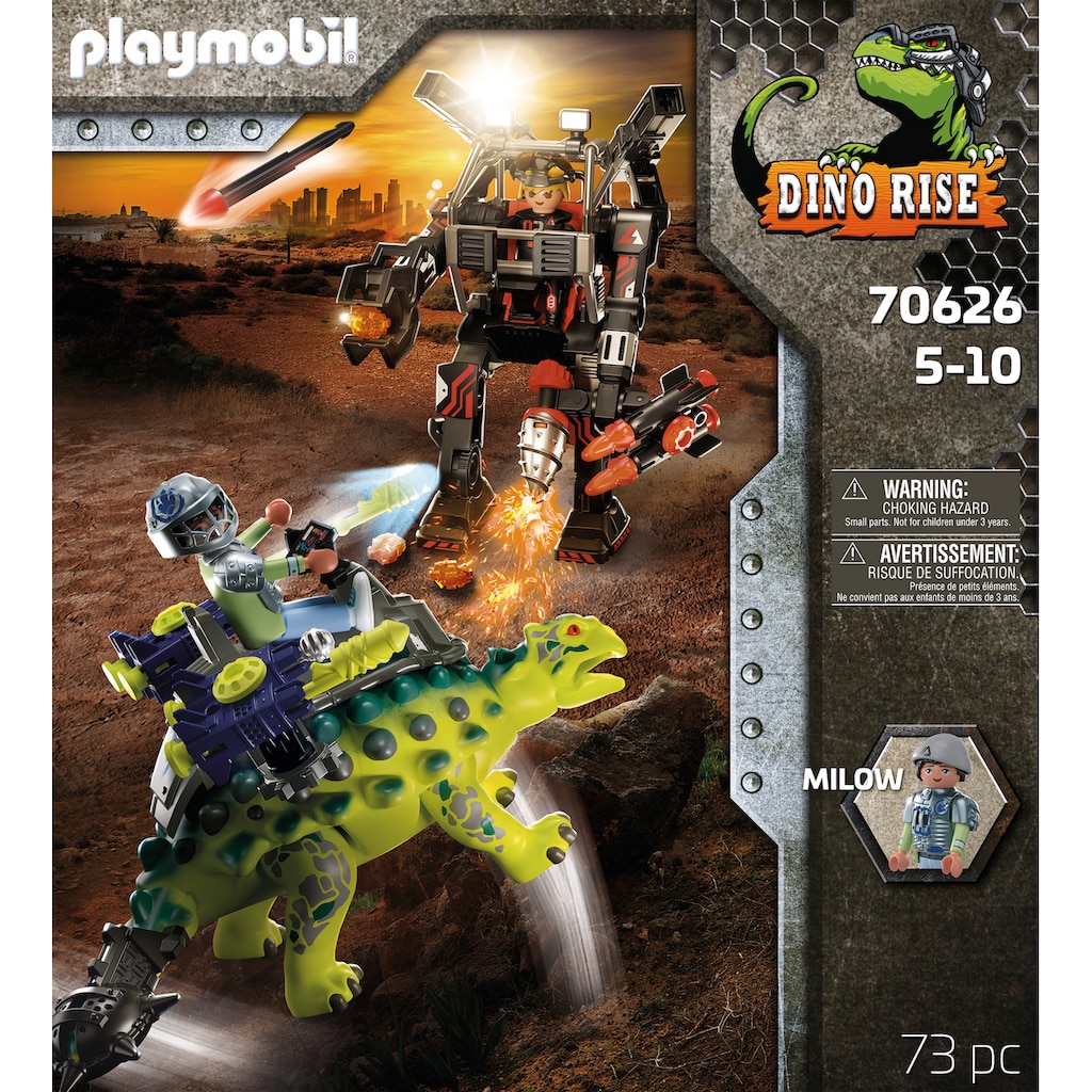 Playmobil® Konstruktions-Spielset »Saichania - Verteidigung gegen den Plünderer (70626), Dino Rise«, (73 St.), Made in Europe