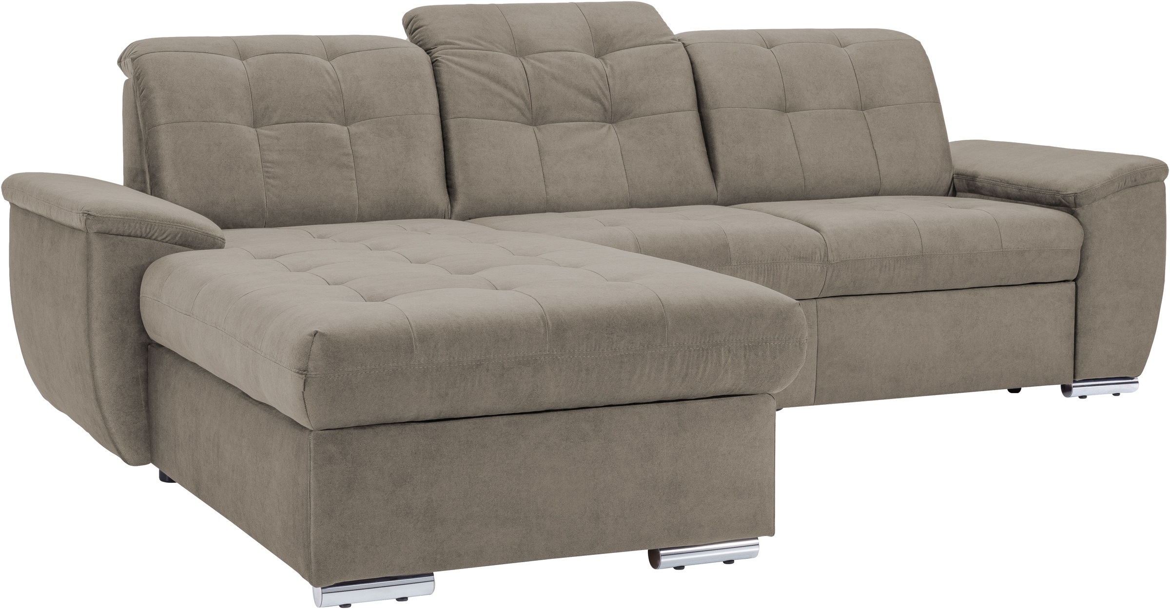 exxpo - sofa fashion Ecksofa "Derby Inkl. Kopfteilverstellung, wahlw. Bett günstig online kaufen