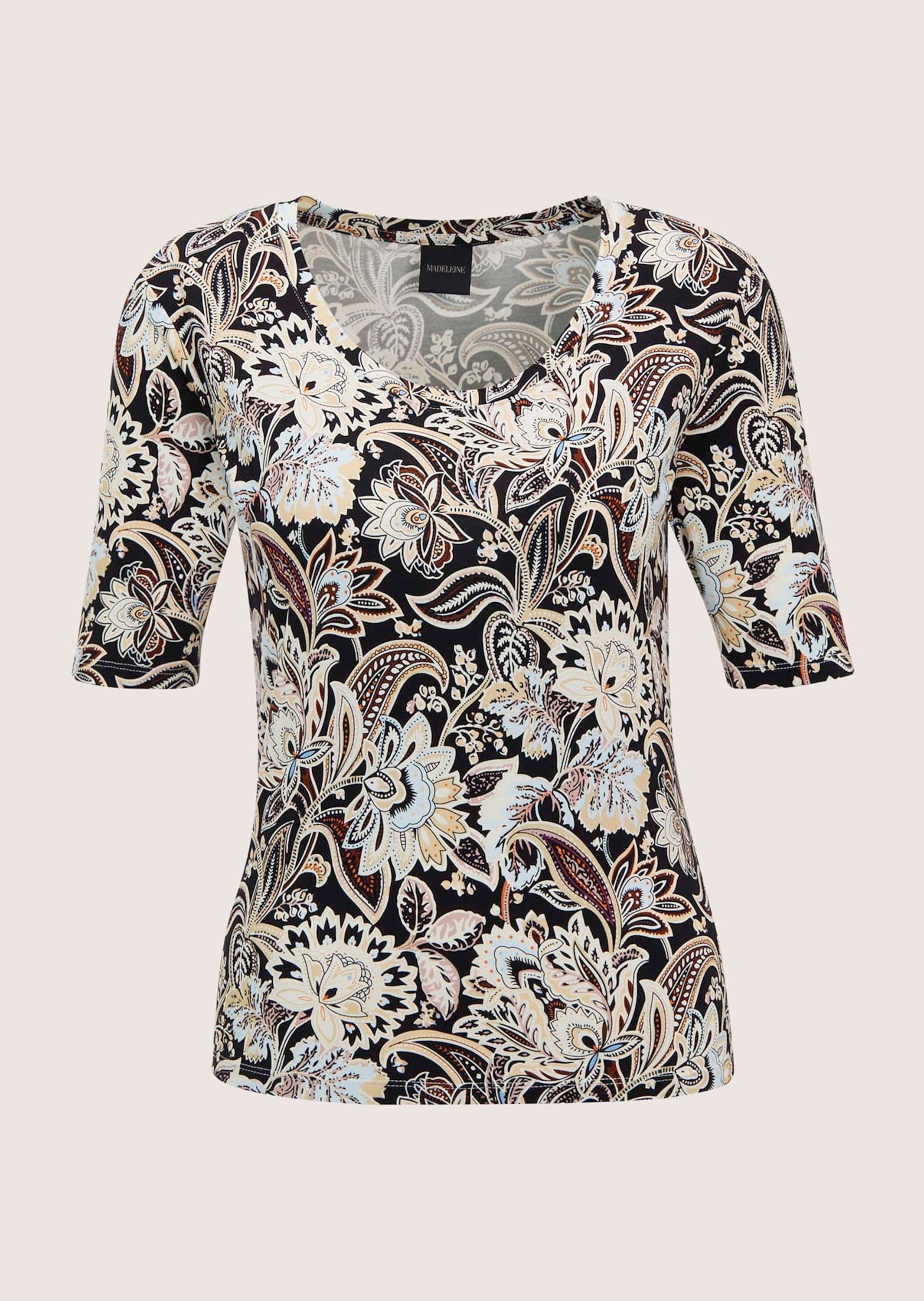 MADELEINE Kurzarmshirt "Blusenshirt Farbenfrohes Shirt mit Paisley-Print" günstig online kaufen