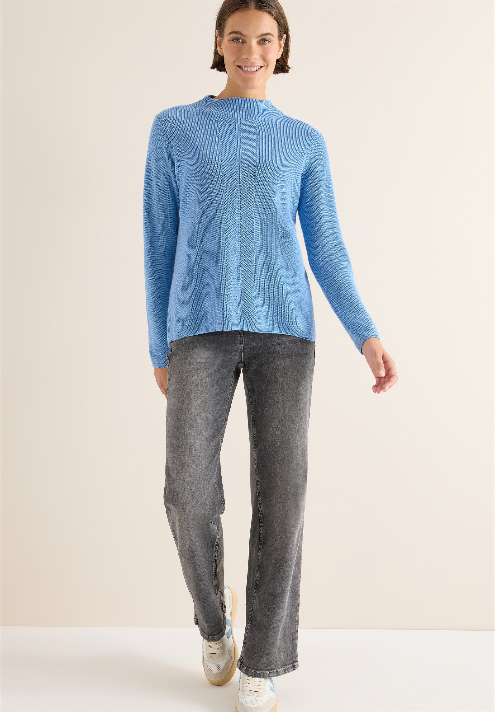 Cecil Strickpullover, mit Struktur