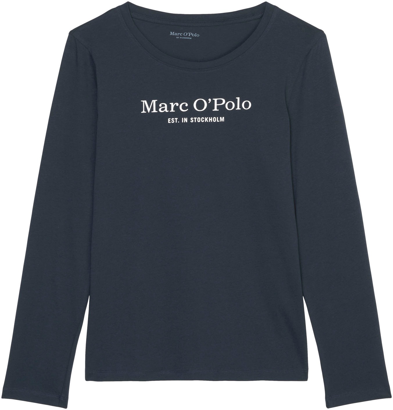 Marc OPolo Pyjamaoberteil "Mix & Match Cotton", mit Brustprint in Kontrastf günstig online kaufen