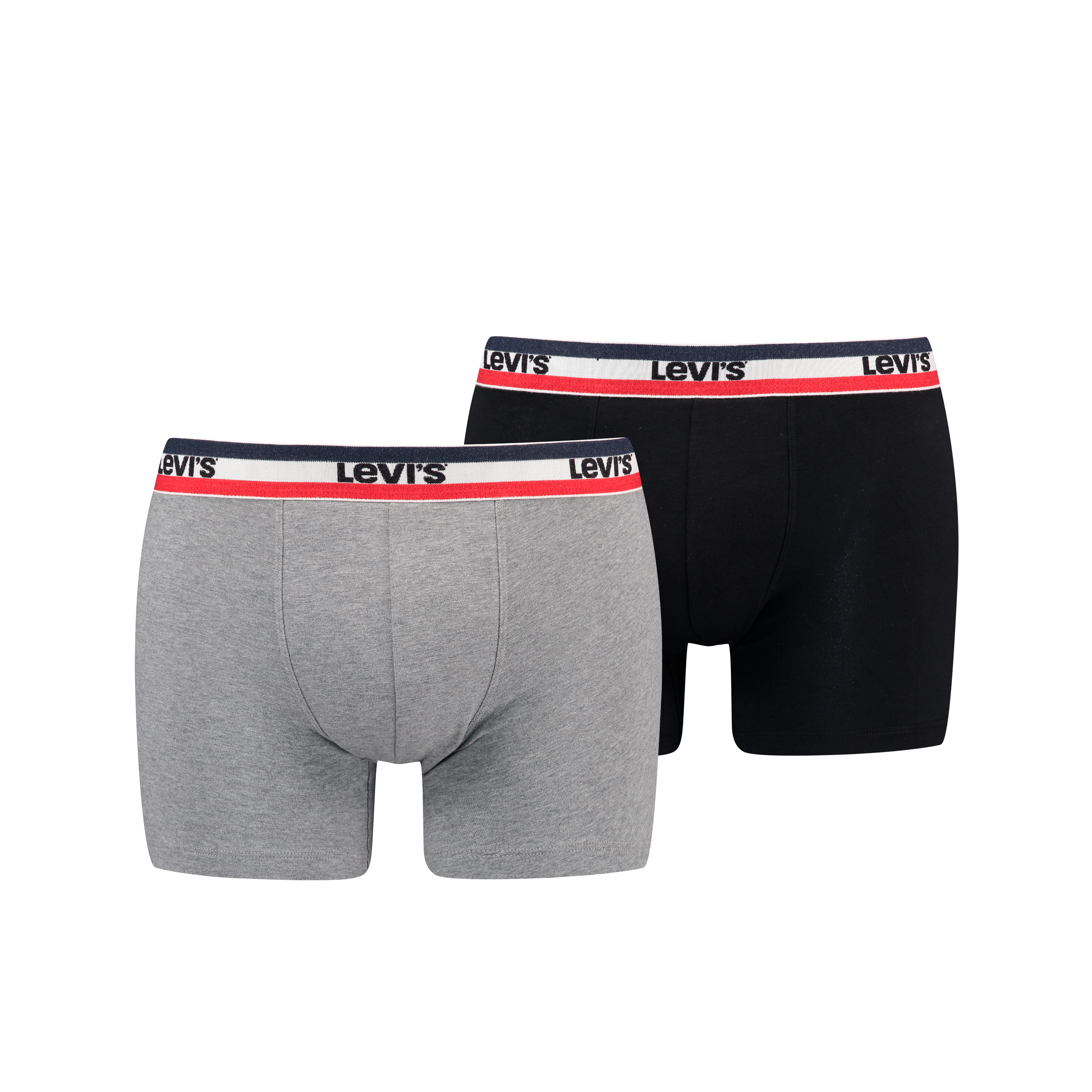 Levis Boxershorts "LEVIS MEN SPW LOGO BOXER BRIEF ORG 2P" Packung, mit breitem Logobund