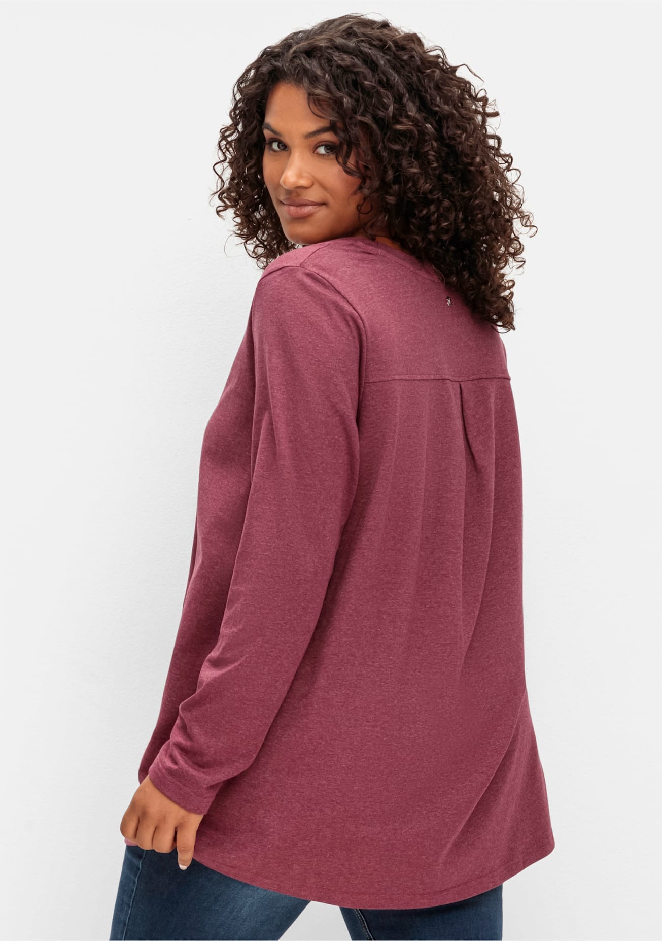 Sheego Langarmshirt »Langarmshirt«, (1 tlg.)