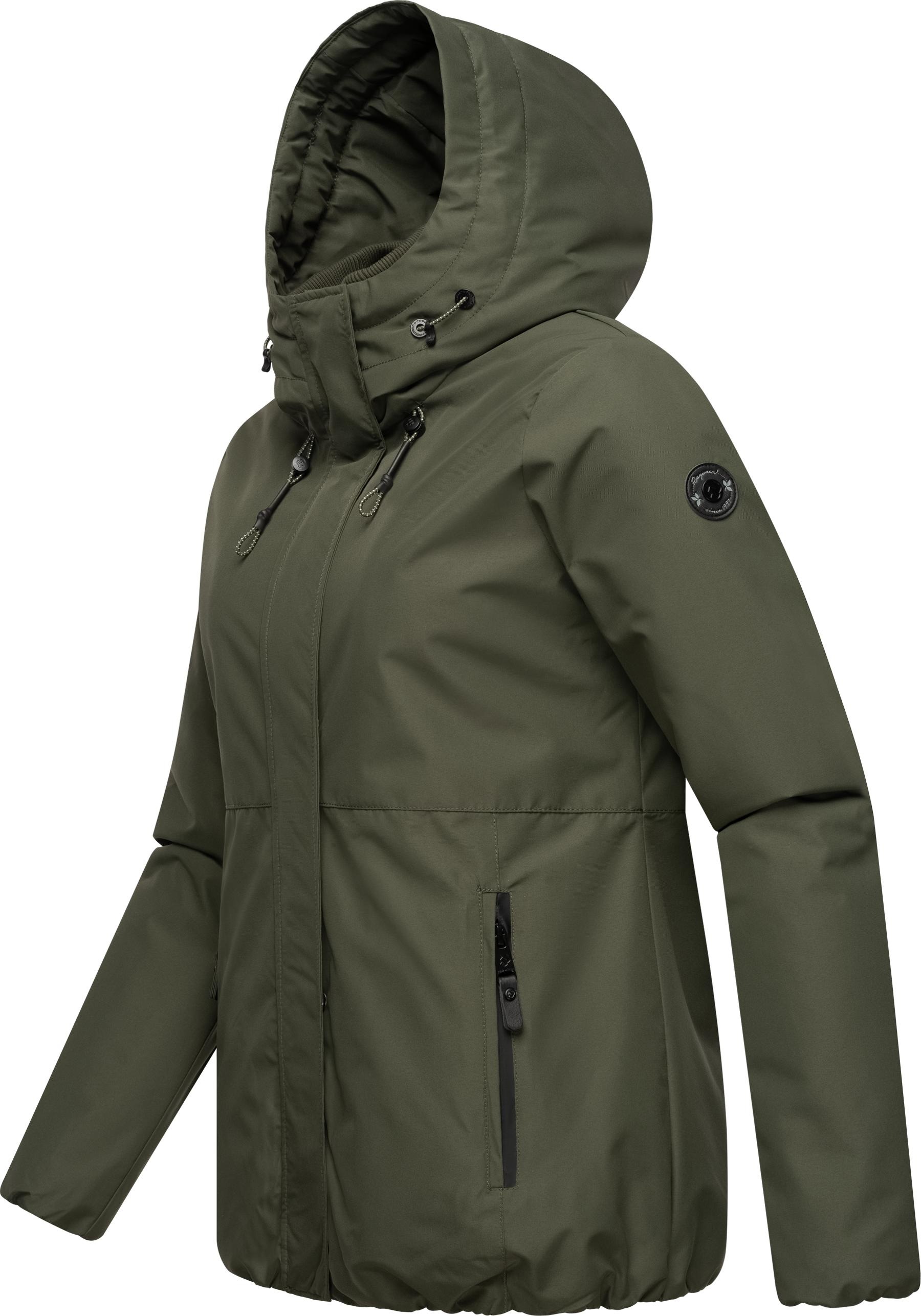 Ragwear Winterjacke »Sunniva«, mit Kapuze, wasserdichte Winter Damen Jacke mit Teddyfell-Innenfutter