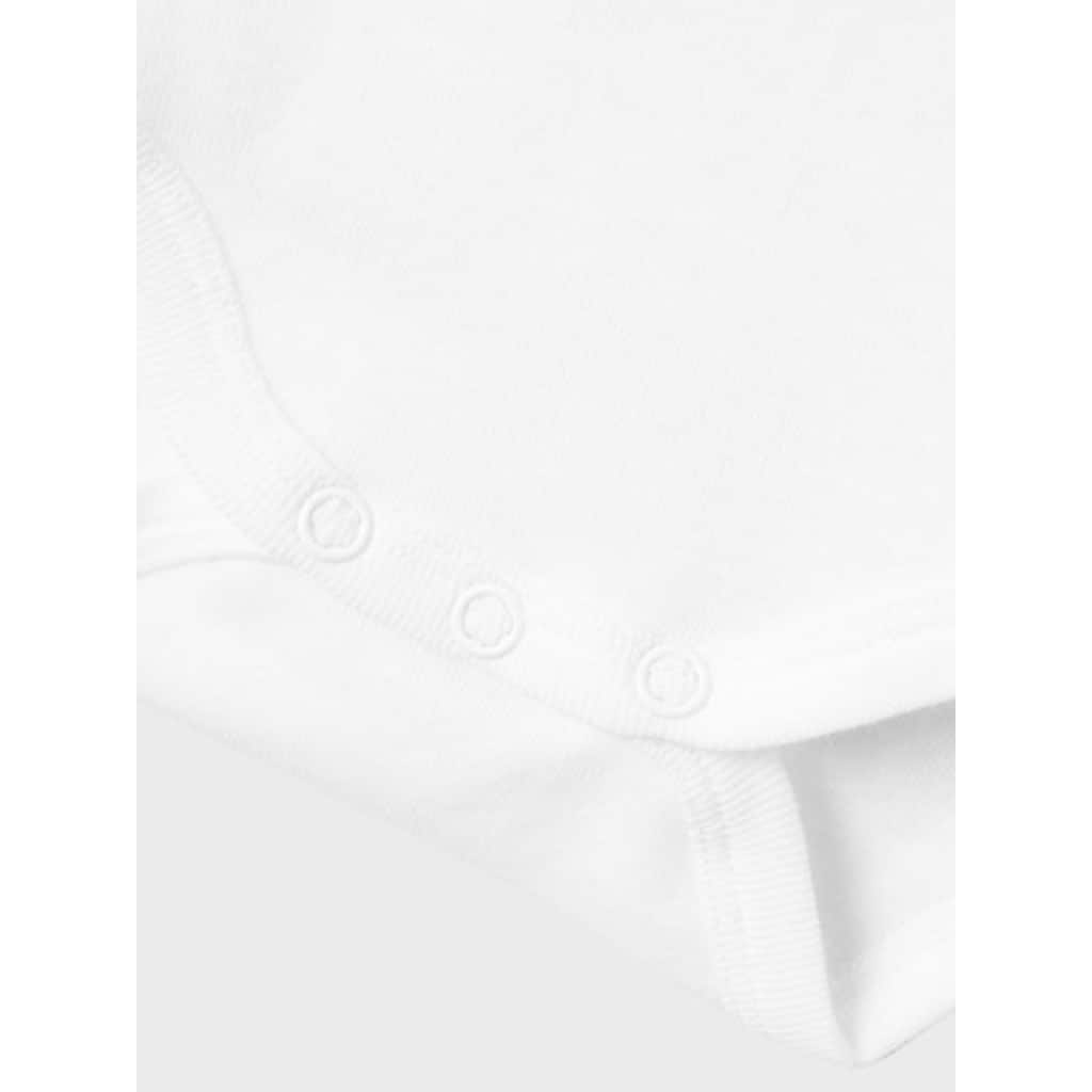 Name It Schlafanzug »NBNBODY 2P LS SOLID WHITE NOOS«, (Set, 2 tlg.)