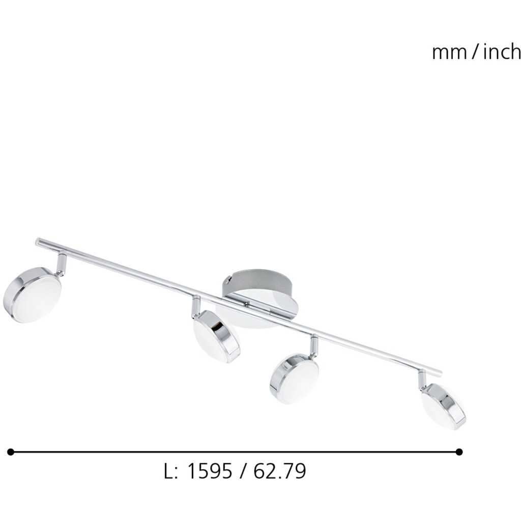 EGLO LED Deckenleuchte »SALTO«, 4 flammig-flammig