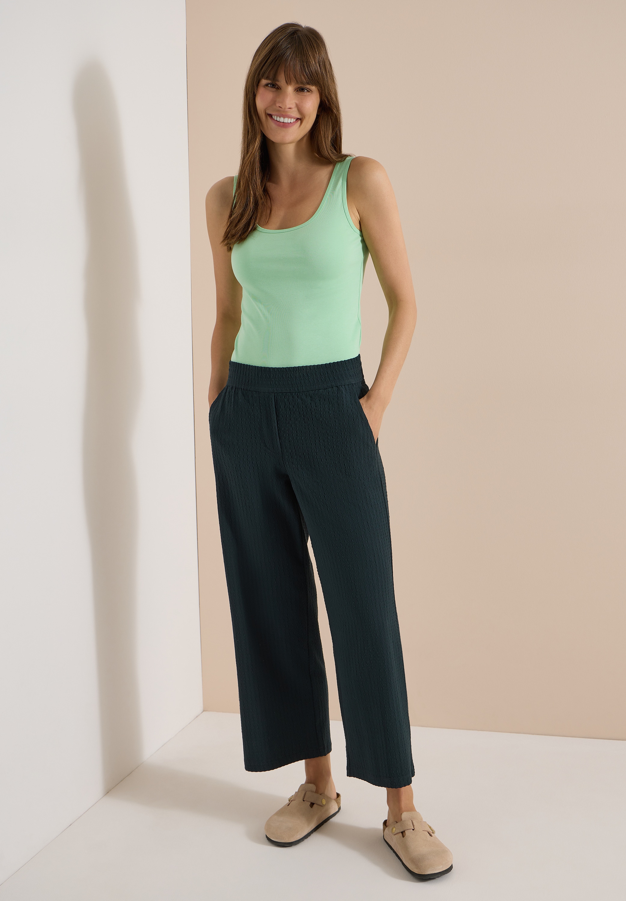 Cecil Stoffhose  High Waist