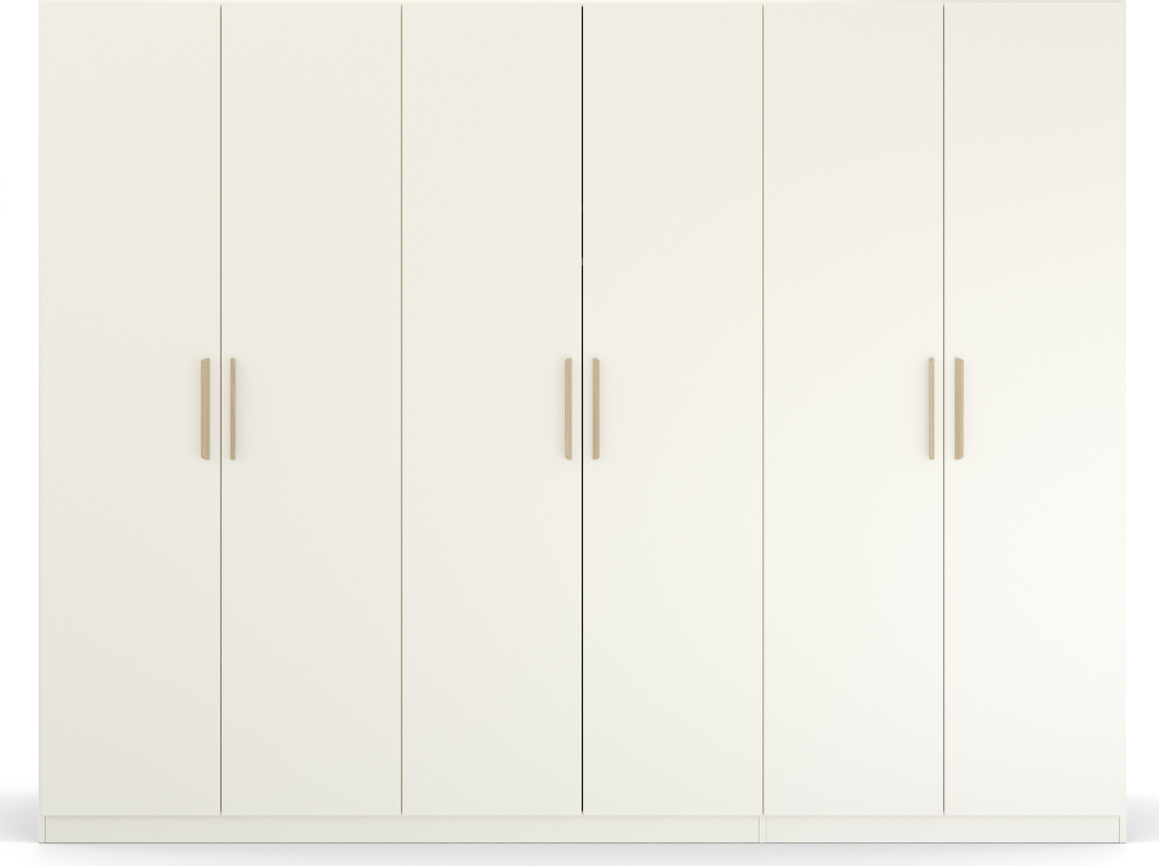 rauch Kleiderschrank »Skandi by Quadra Spin Schlafzimmerschrank«, im Landhaus-Stil mit Massivholzgriffen aus Wildeiche