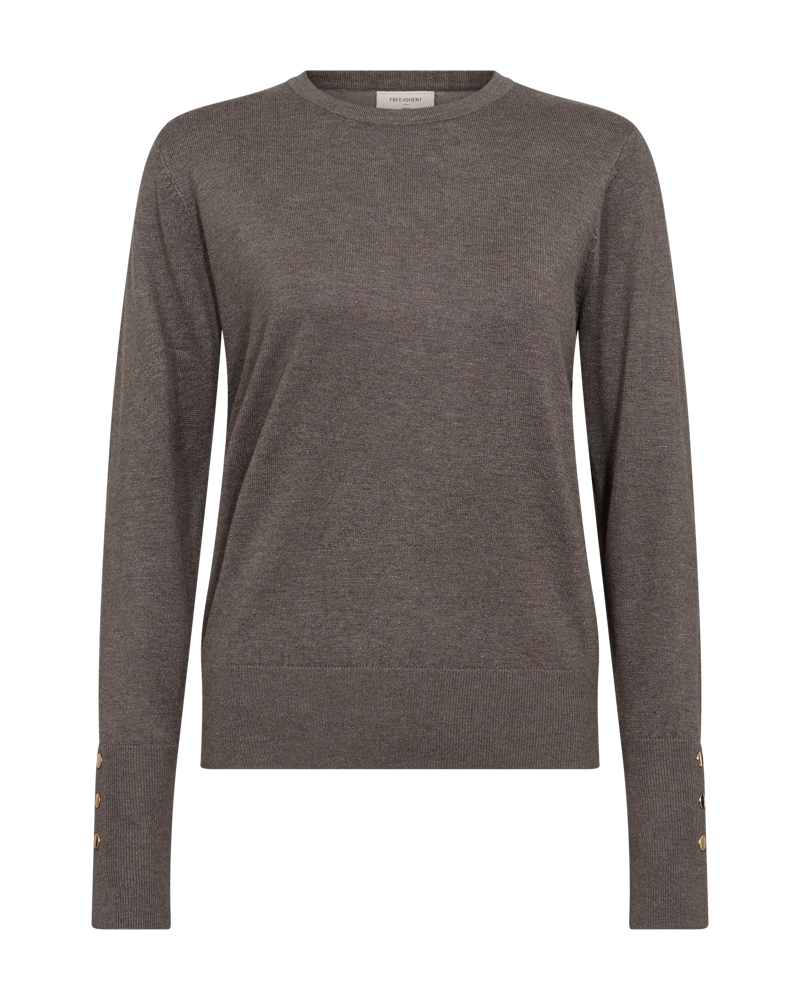 FREEQUENT Strickpullover "FQKATIE-PULLOVER" mit Zierknöpfen günstig online kaufen