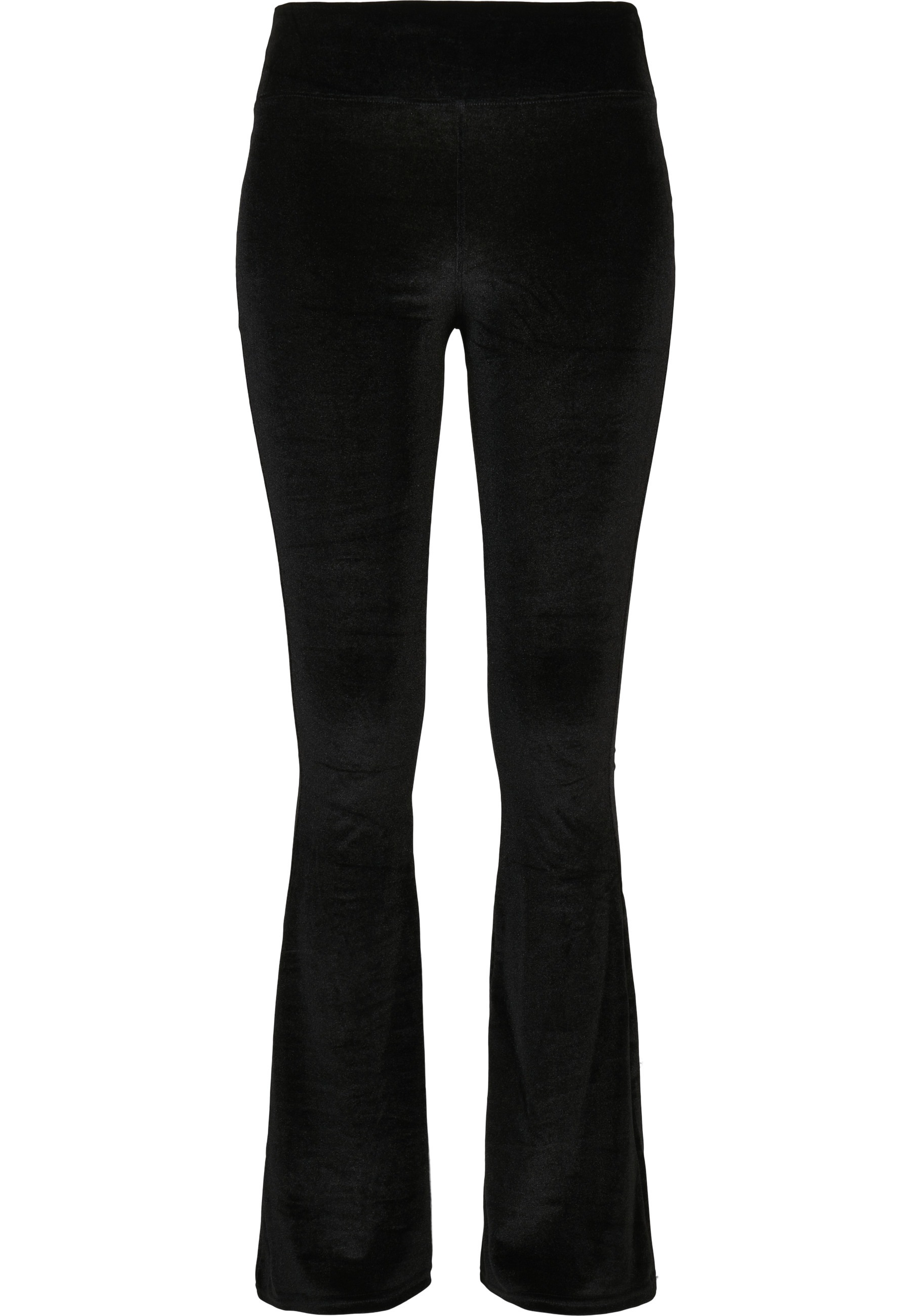 URBAN CLASSICS Leggings »Urban Classics Damen Ladies High Waist Velvet Boot Cut Leggings«