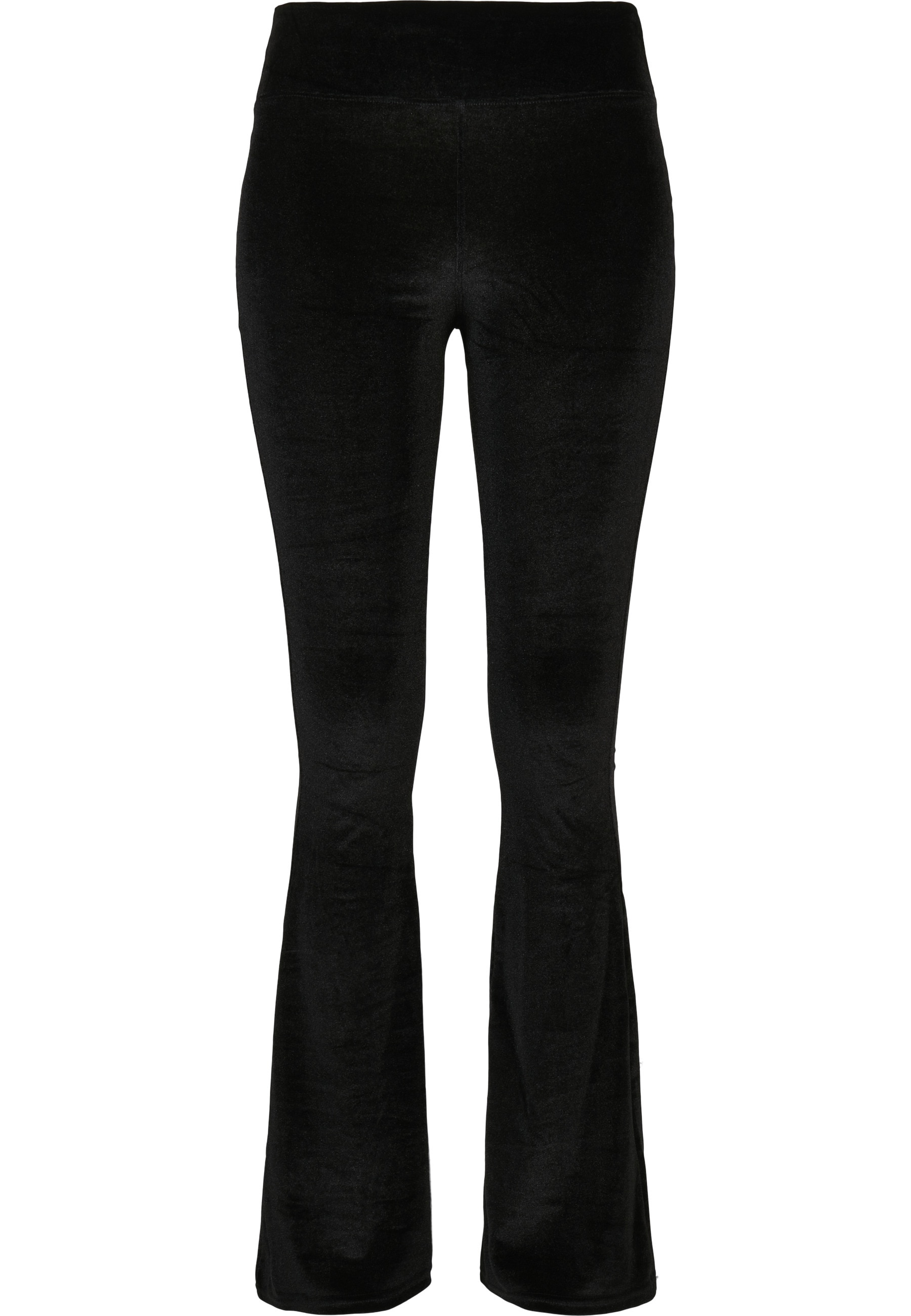 URBAN CLASSICS Leggings "Urban Classics Damen Ladies High Waist Velvet Boot Cut Leggings"