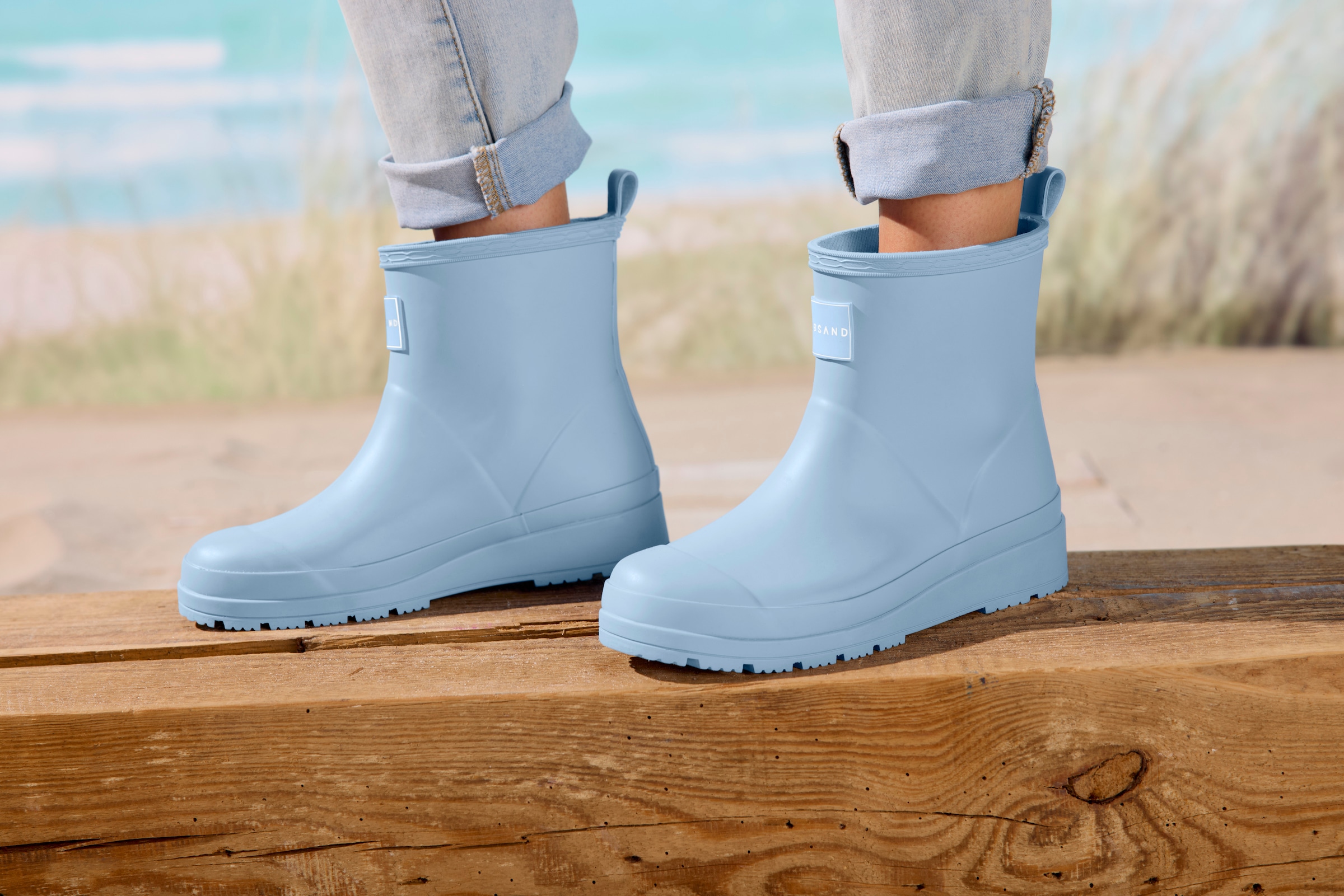 Elbsand Gummistiefelette »Boots,«  aus wasserdichtem Material, Gummistiefel, Schlupfstiefel