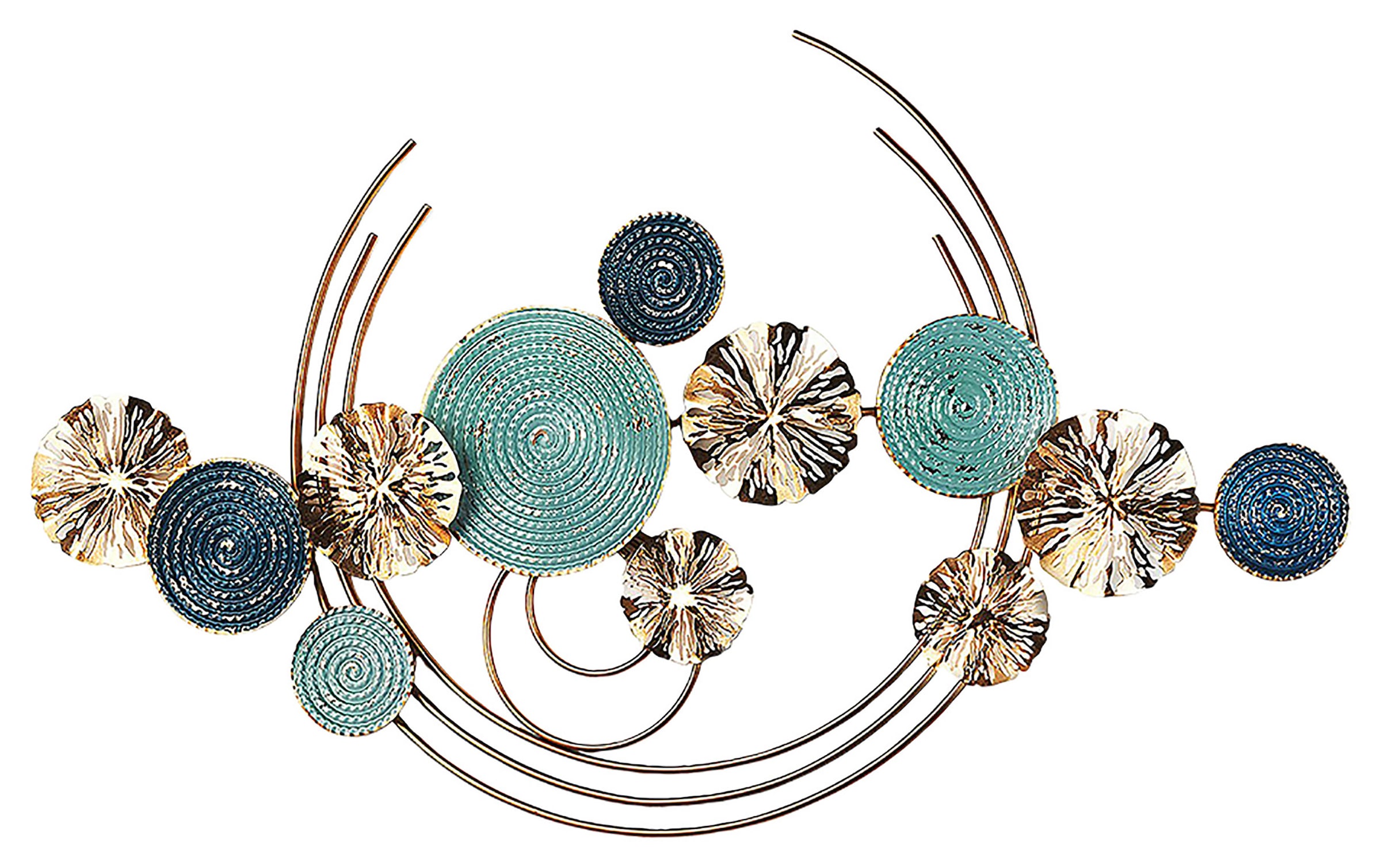 locker Wanddekoobjekt "Wandbild GOLDEN CIRCLES" günstig online kaufen