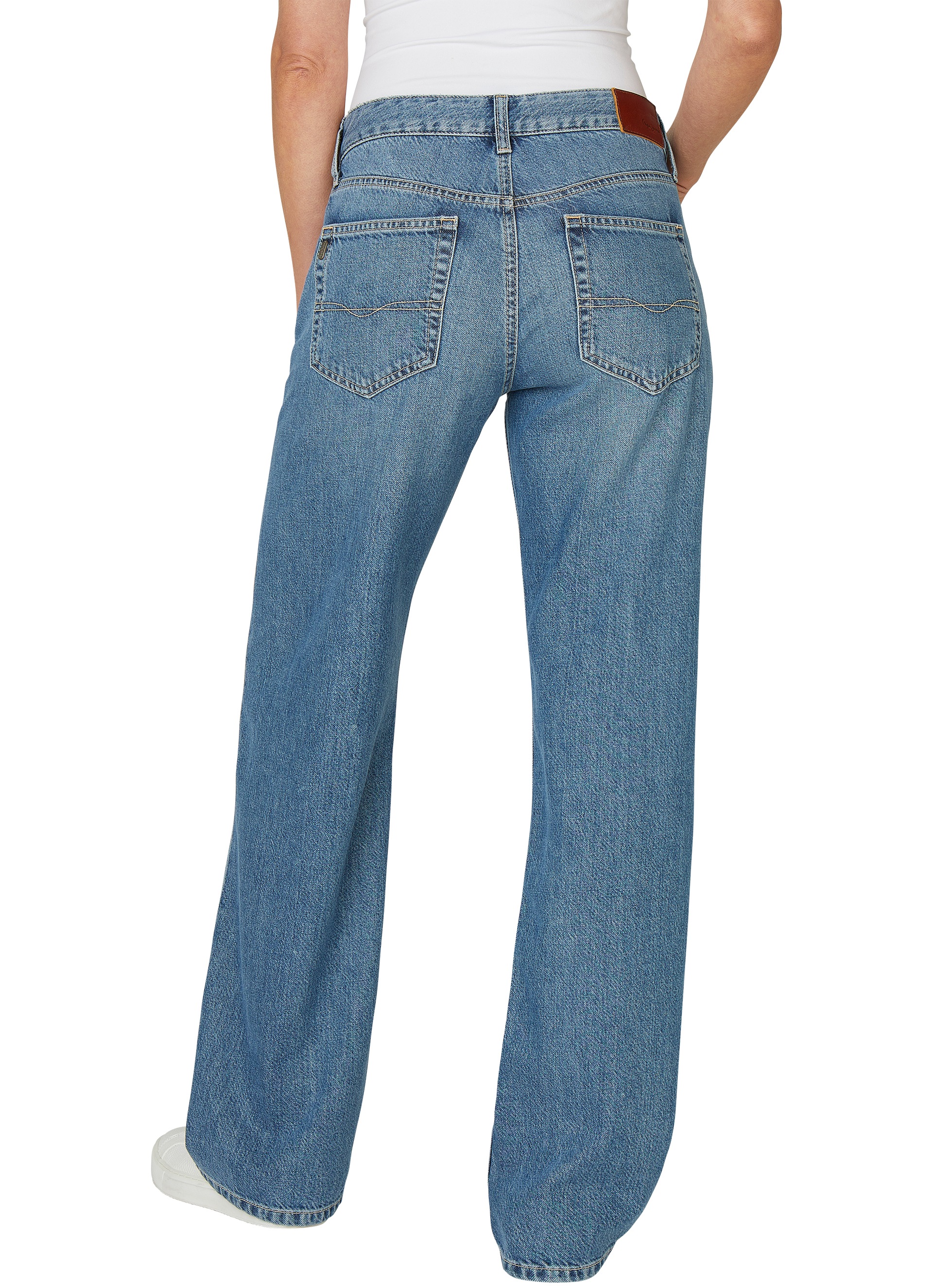 Pepe Jeans Loose-fit-Jeans "LOOSE ST JEANS LW NICKY", mit geradem Bein günstig online kaufen