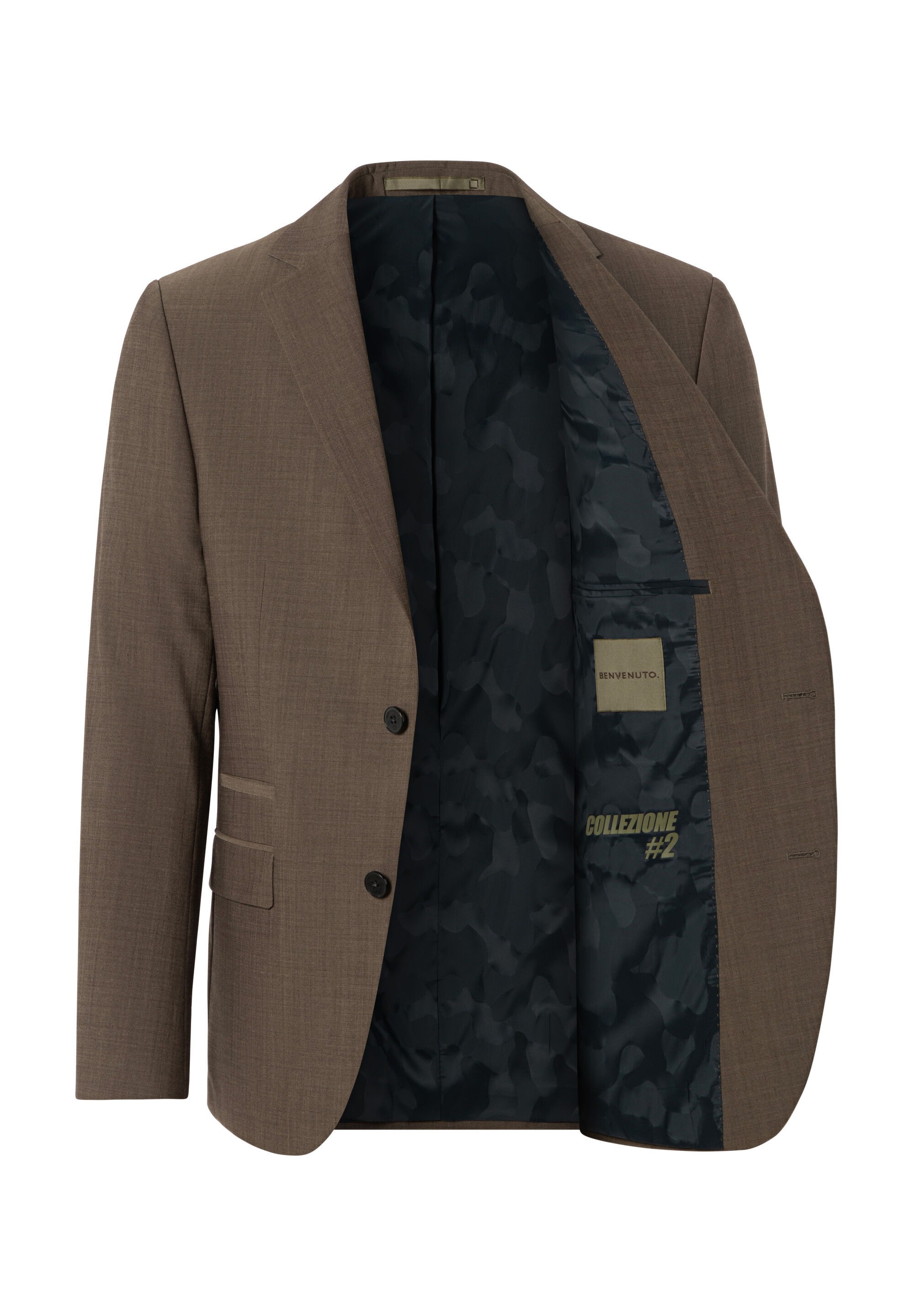 BENVENUTO. Anzug »SALVI Iago 360« 2 tlg. slim fit mit 4-Knopf-Manschette
