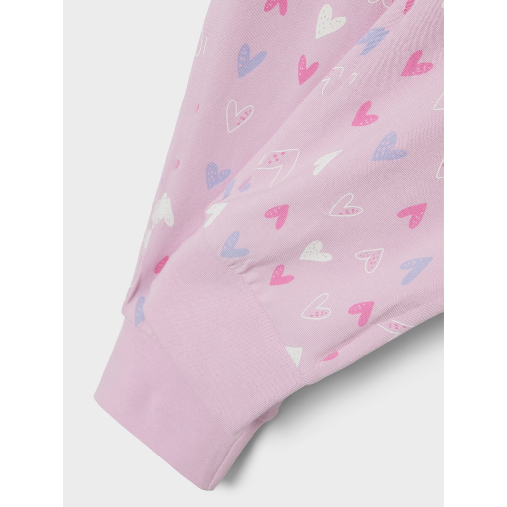 Name It Schlafanzug »NKFNIGHTSET PINK HEARTS NOOS«, (Set, 2 tlg.)