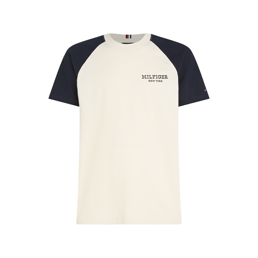 Tommy Hilfiger T-Shirt »MONOTYPE RAGLAN COLORBLOCK TEE«, mit Rundhalsausschnitt