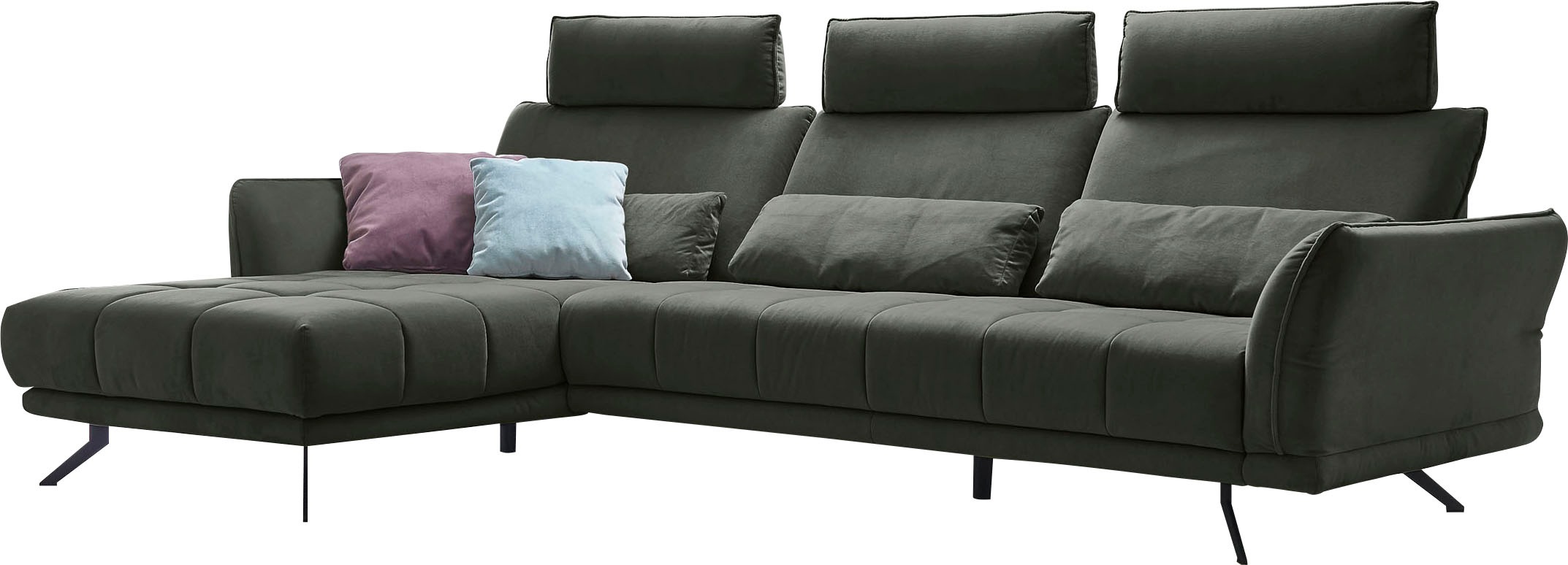 Die PlanBar Ecksofa »MP-IN20041 L-Form«, optional Sitztiefenverstellung und Kopfstützen