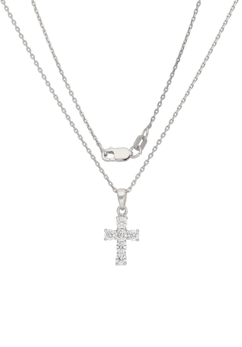 Firetti Kette mit Anhänger »Schmuck Geschenk Silber 925 Halsschmuck  Halskette Ankerkette Kreuz«, zu Kleid, Shirt, Jeans, Sneaker! Anlass  Geburtstag Weihnachten online bestellen | BAUR