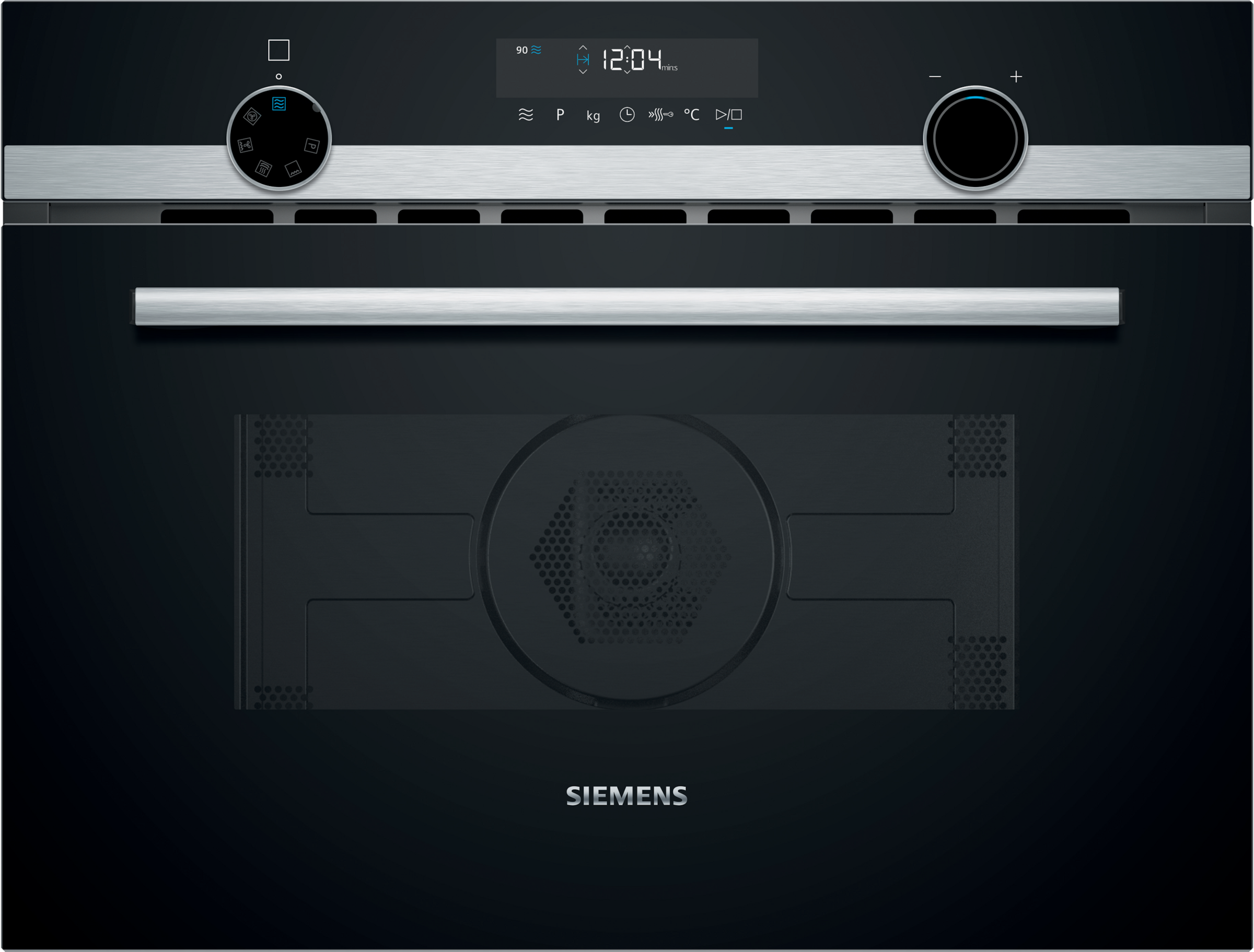 SIEMENS Backofen mit Mikrowelle iQ500 "CM585AGS1", mit Teleskopauszug nachrüstbar, Hydrolyse