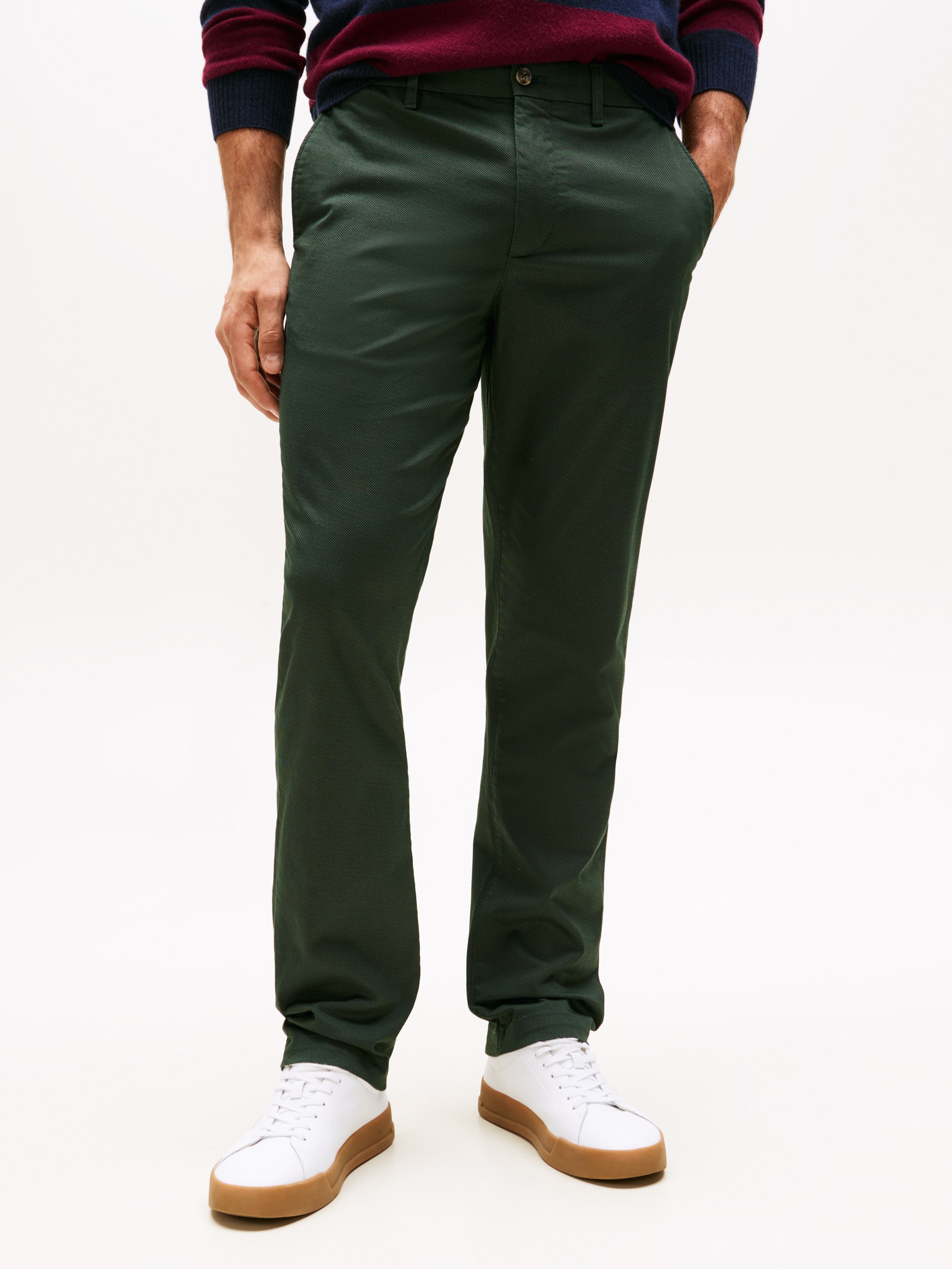 Tommy Hilfiger Chinohose "DENTON PRINTED STRUCTURE", Straight Leg Fit günstig online kaufen