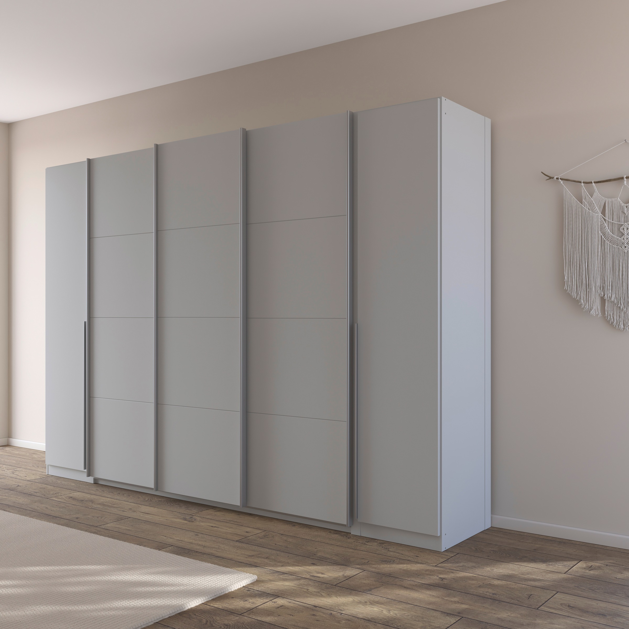 rauch Schwebetürenschrank »Agordo«, (im angesagten Mix aus Dreh- und Schwebetüren), optional mit Spiegel und zwei Griff-Farben MADE IN GERMANY