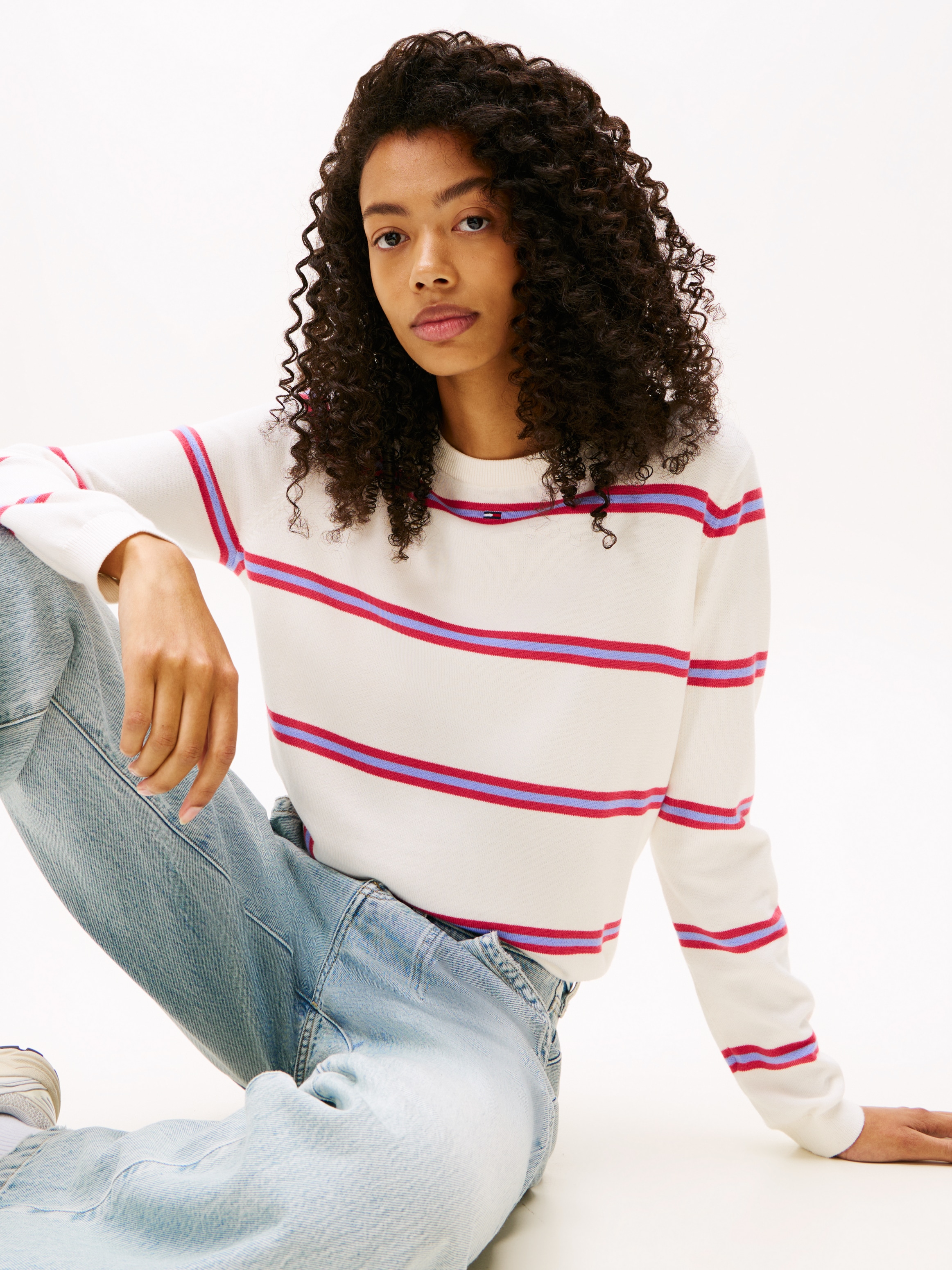Tommy Jeans Strickpullover »TJW ESSENTIAL CREW SWEATER EXT«