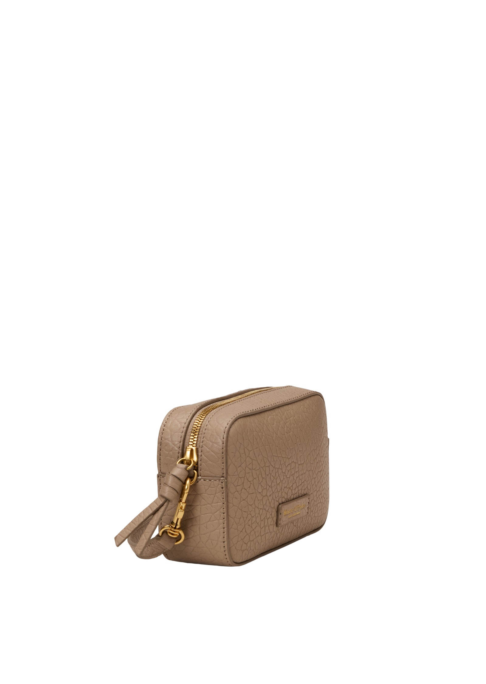 Umhängetasche MARC O'POLO "aus strukturiertem Schafleder", Damen, Gr. B/H/T: 18cm x 11cm x 5cm, earthy taupe, Obermaterial: 100% Leder (Schaf), Taschen Umhängetasche 2