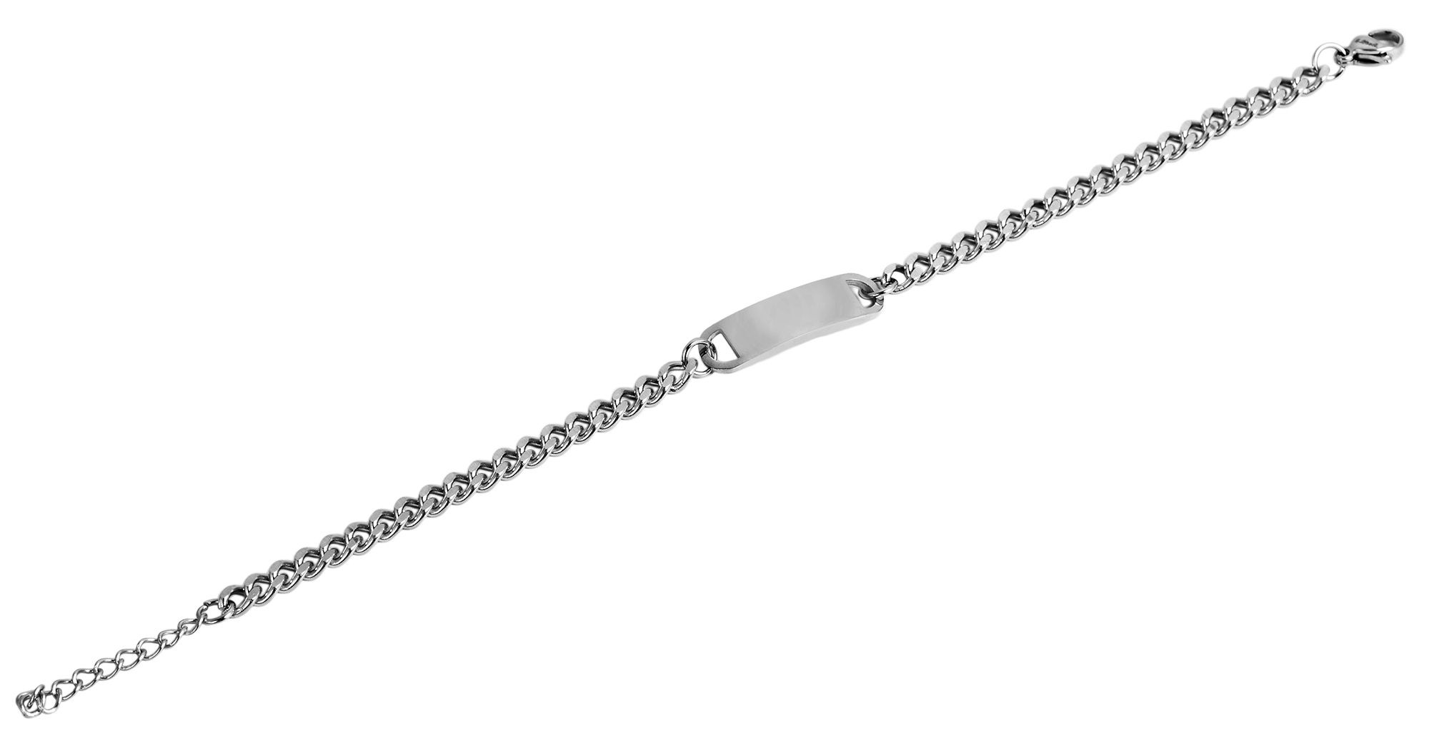Adelia's Unisex Chain Bracelet Silver 20cm 2