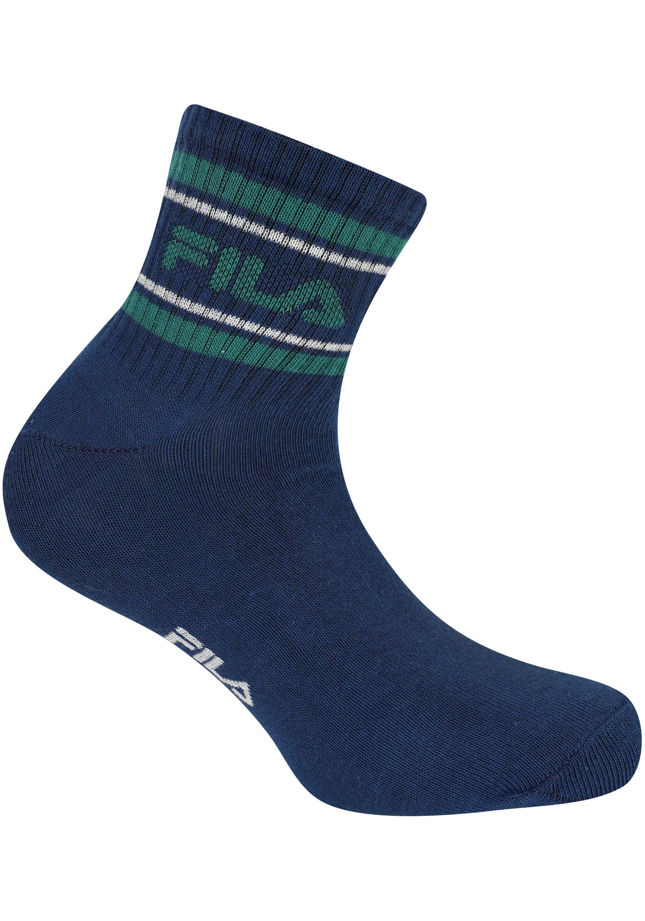 Fila Freizeitsocken »MAN LIFESTYLE QUARTER SOCKS«, (6 Paar), mit auffälligem Logoschriftzug