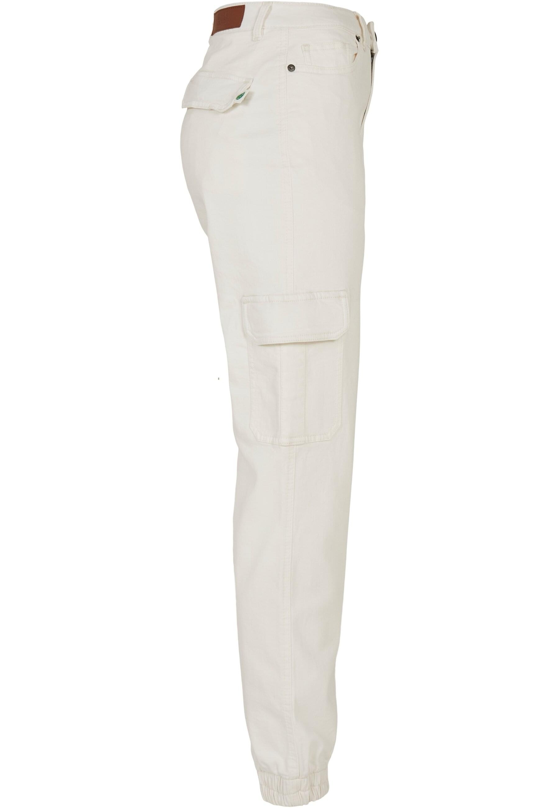 URBAN CLASSICS Stoffhose »Urban Classics Damen Ladies Organic Stretch Denim Cargo Pants«, (1 tlg.)