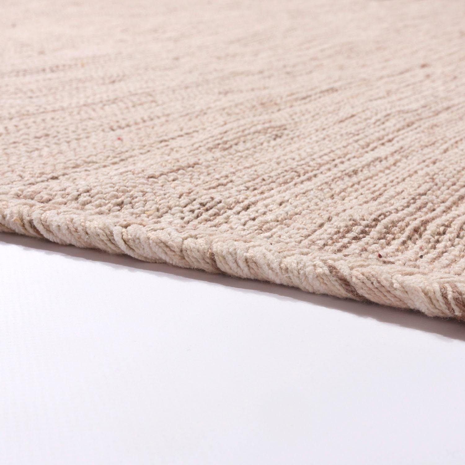 Paco Home Teppich »Kilim 210«, rechteckig, 12 mm Höhe, Handgwebt, Flachgewebe, reine Baumwolle, handgewebt, Uni Farben