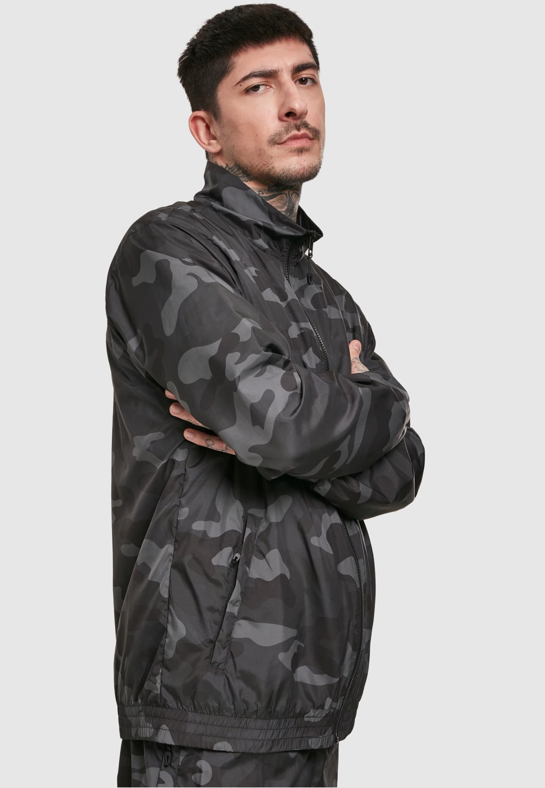 URBAN CLASSICS Anorak »Urban Classics Herren Camo Track Jacket«, (1 St.), ohne Kapuze