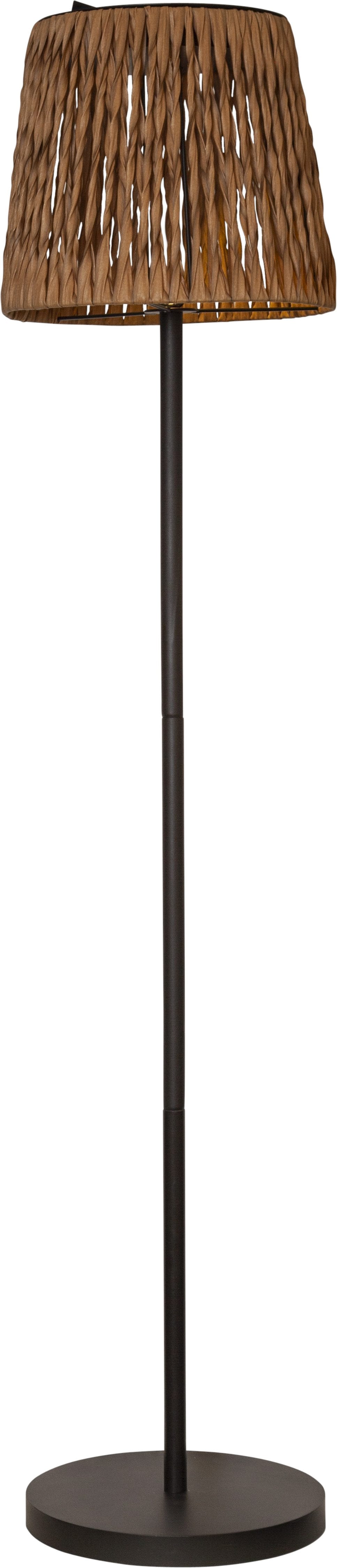 Parforce Traditional Hunting LED Solarleuchte "Solarlampe Cesta" LED-Board 1 Stk. Warmweiß Dämmerungssensor, synthetische Rattan-Optik
