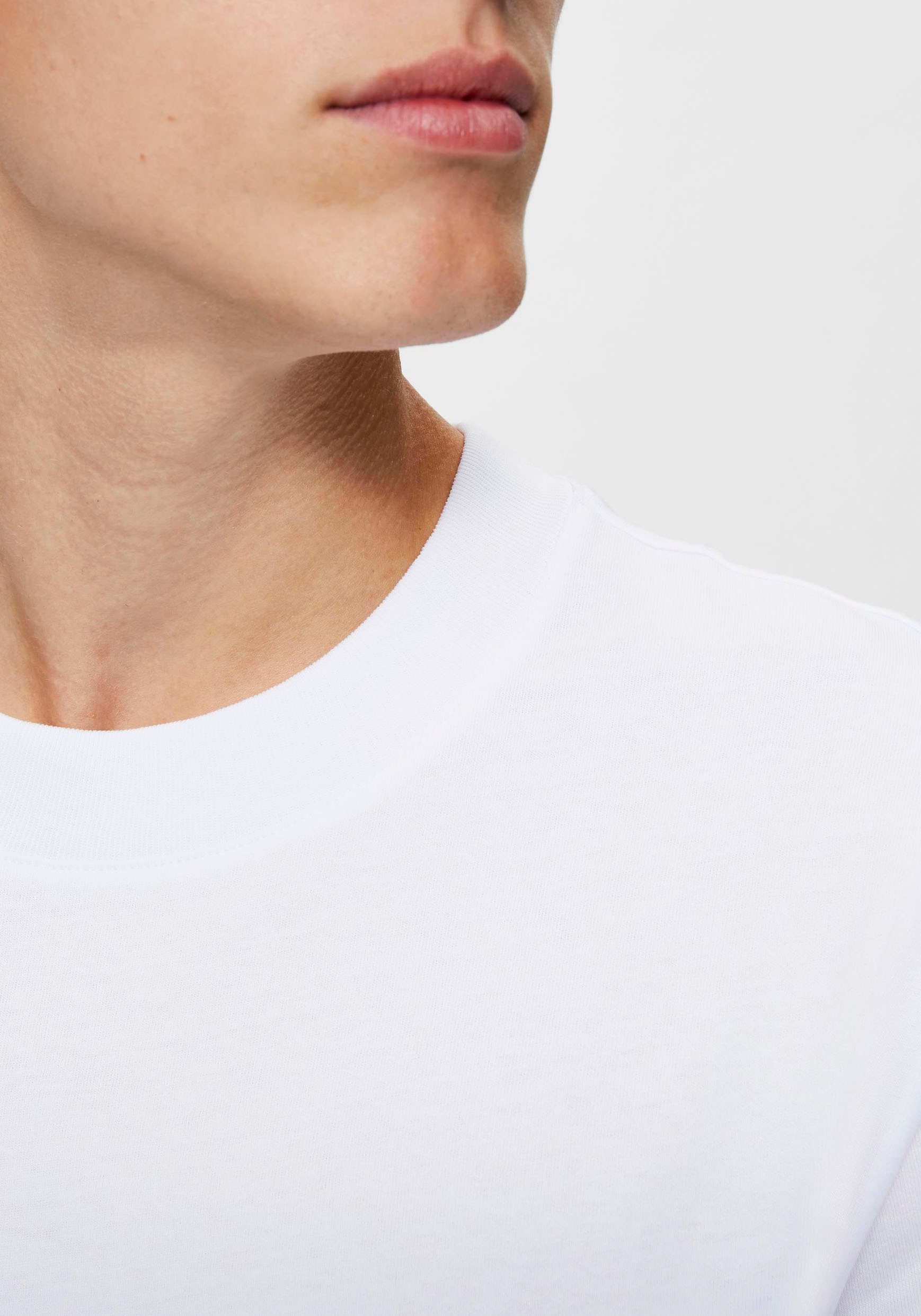 Selected Homme Herren Rundhals T-Shirt SLHRELAXCOLMAN - Relaxed Fit günstig online kaufen