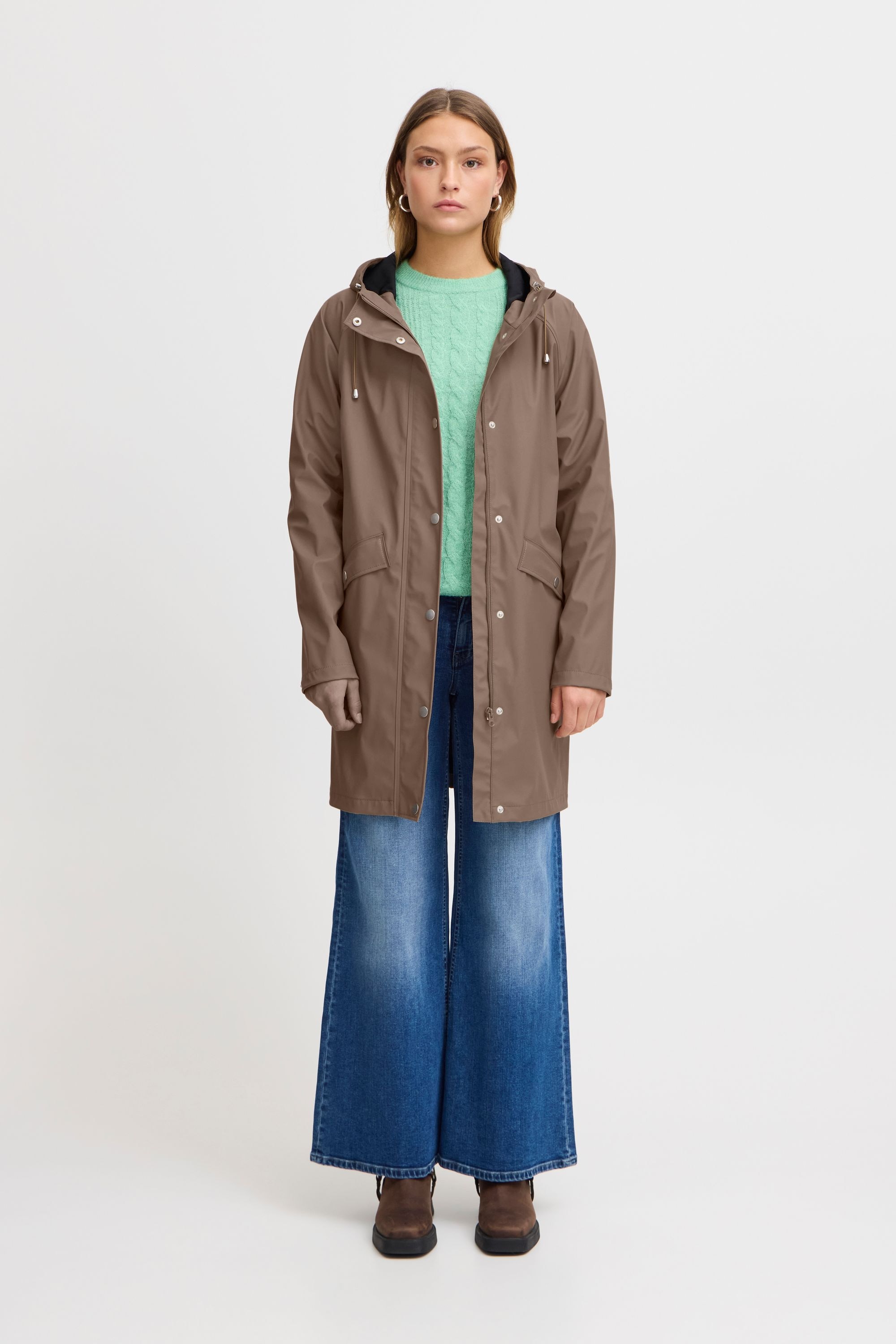 Ichi Regenjacke »Regenjacke IHTazi«, mit Kapuze