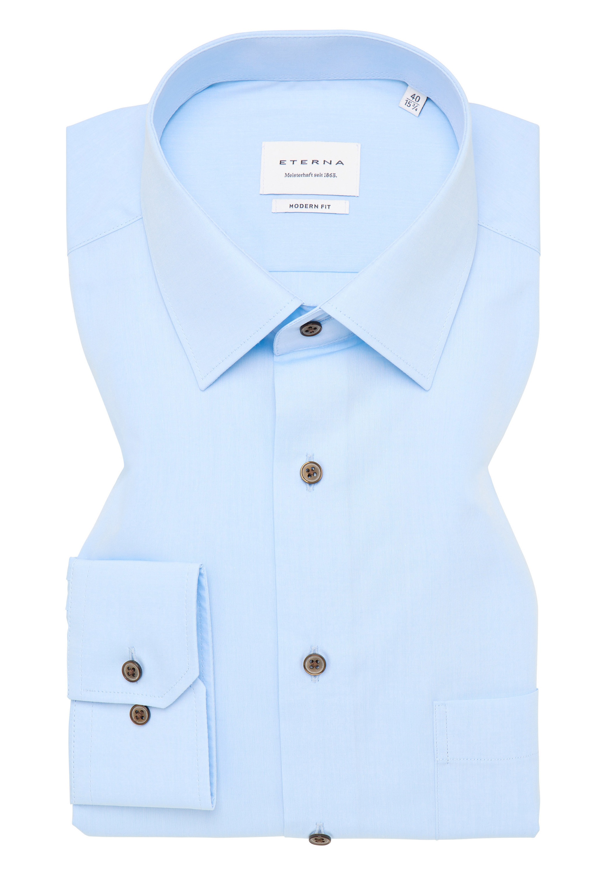 Eterna Langarmhemd »MODERN FIT«, EASY IRON (bügelleicht)