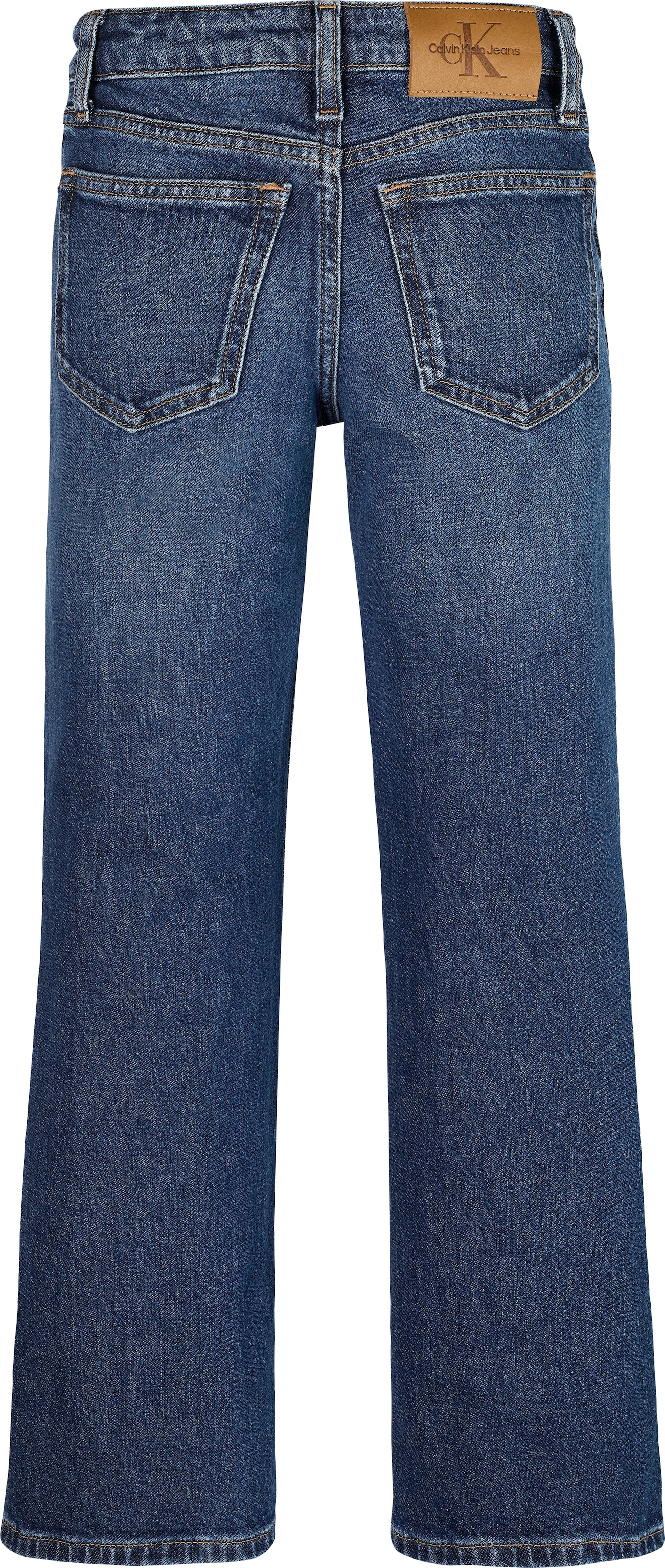 Calvin Klein Jeans Weite Jeans , verstellbarer Bund, weites Bein, hohe Taille, Baumwoll-Stretch
