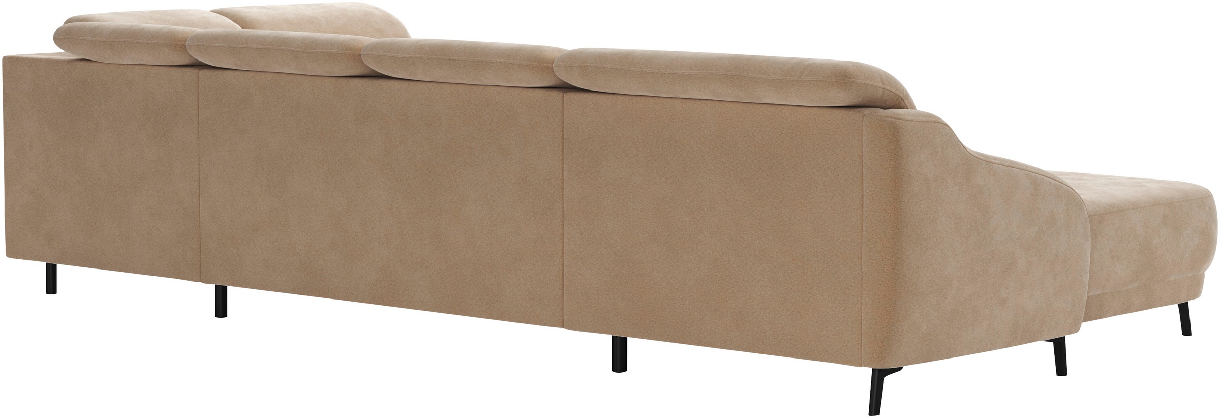 sit&more Wohnlandschaft »Blues U-Form« inkl. Kopfteilverstellung, wahlweise mit Klapptisch und USB