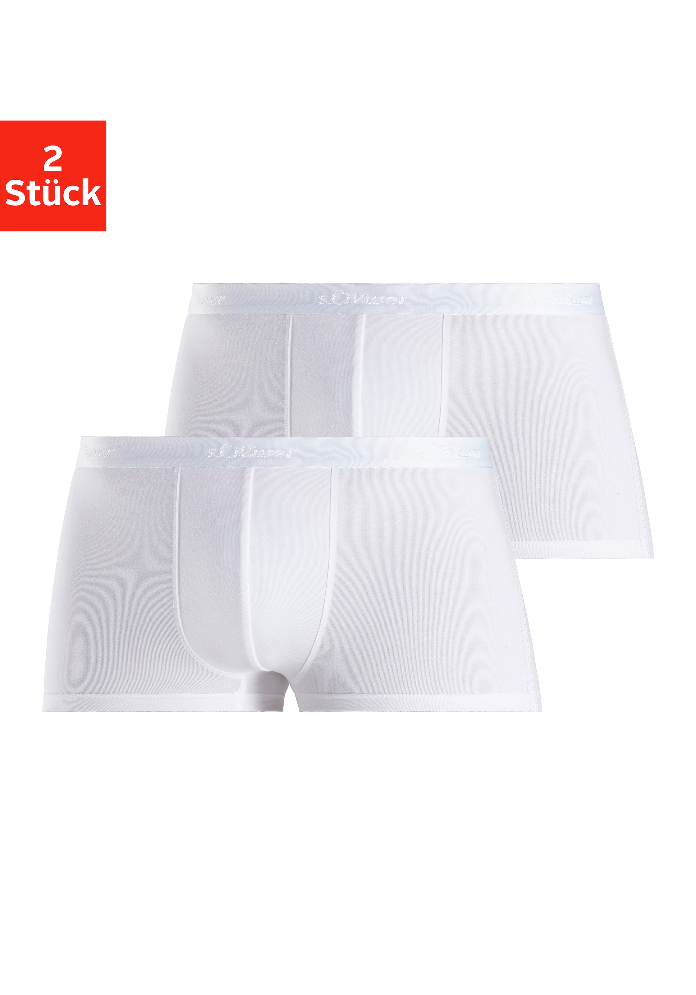 s.Oliver Hipster, (Packung, 2 St.), knapp sitzende Boxershorts aus weichem günstig online kaufen