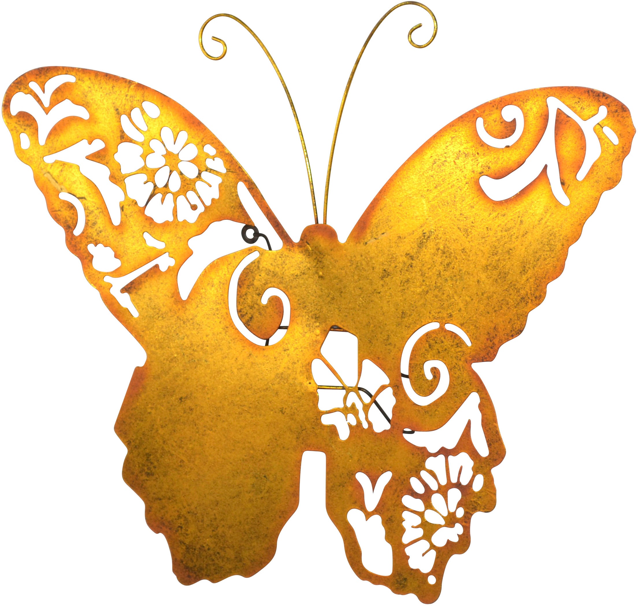 pajoma Wanddekoobjekt "Wanddekoration" Großer Schmetterling in gold günstig online kaufen