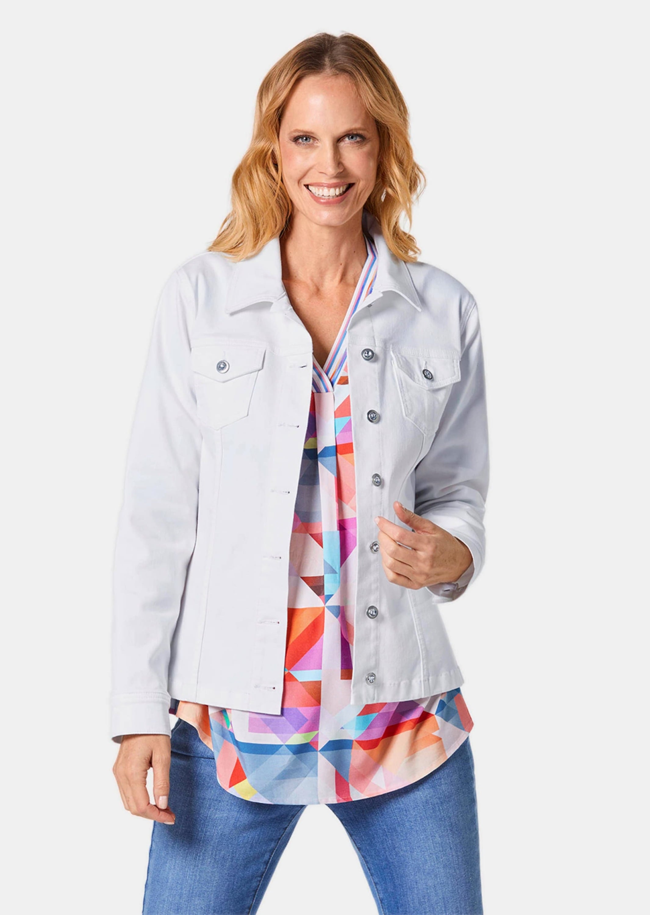 GOLDNER Kurzjacke »Jeansjacke Zeitlose Jeansjacke mit tollen Details«